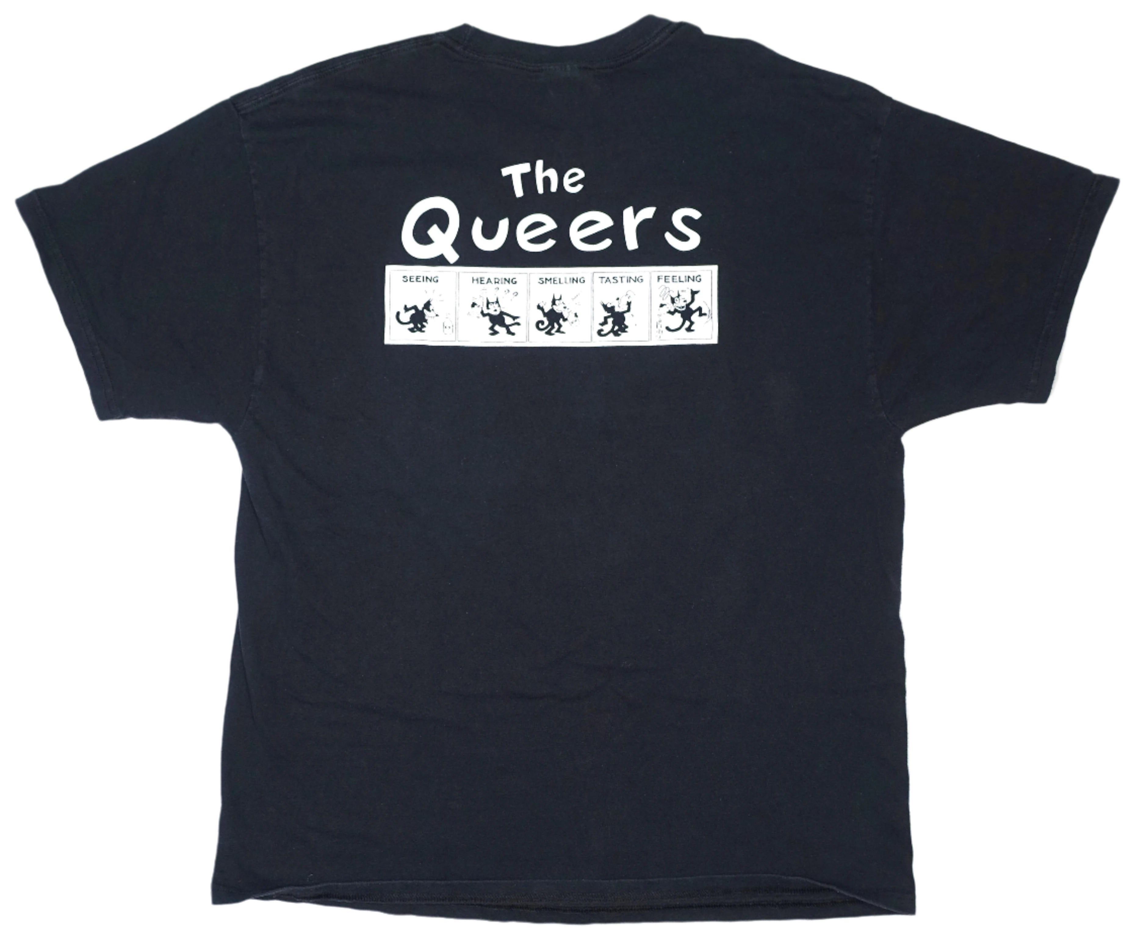 Queers - Seeing, Hearing, Smelling, Tasting, Feeling Tour Shirt Size XL
