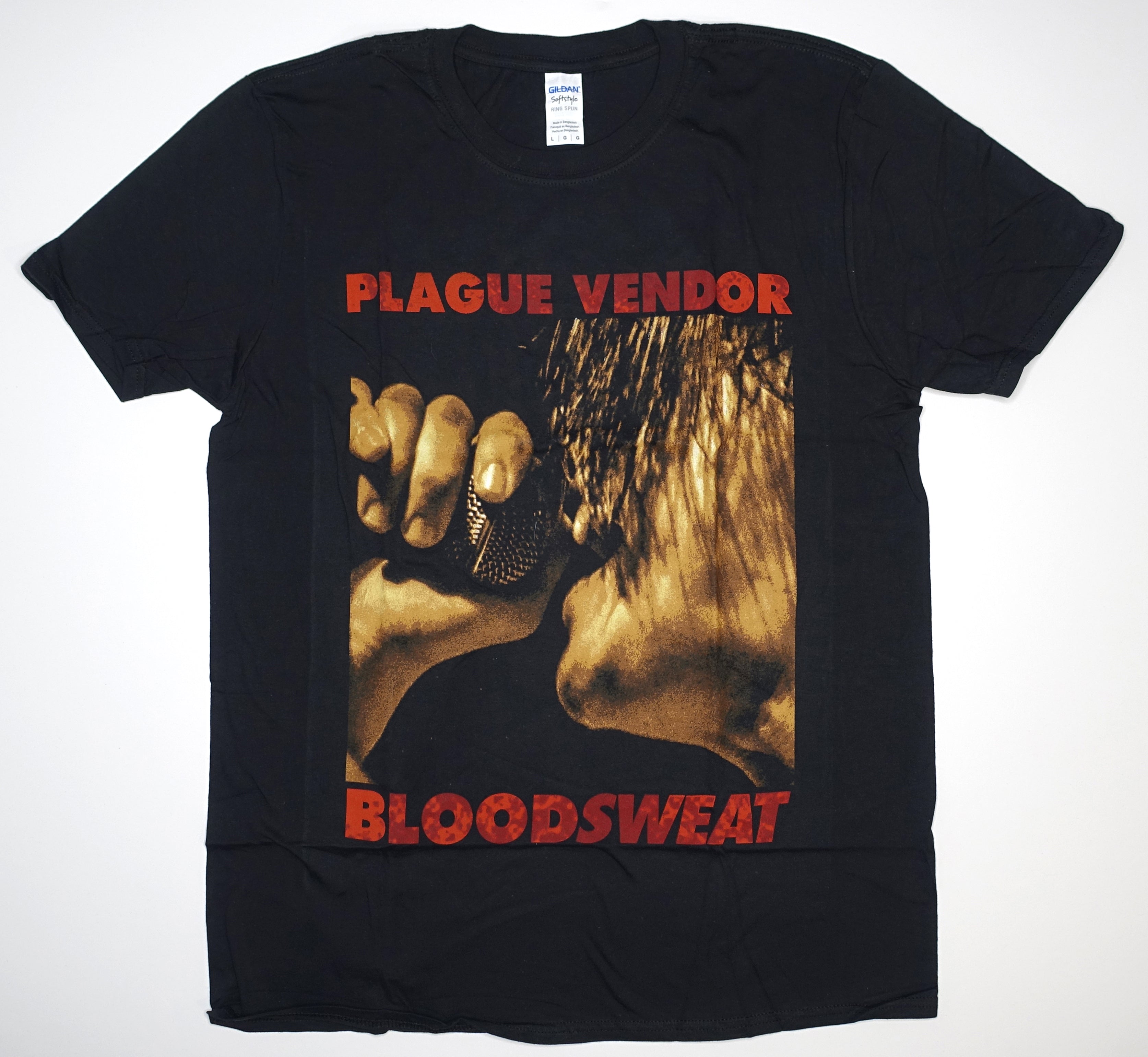 Plague Vendor - Bloodsweat 2015 Tour Shirt Size Large