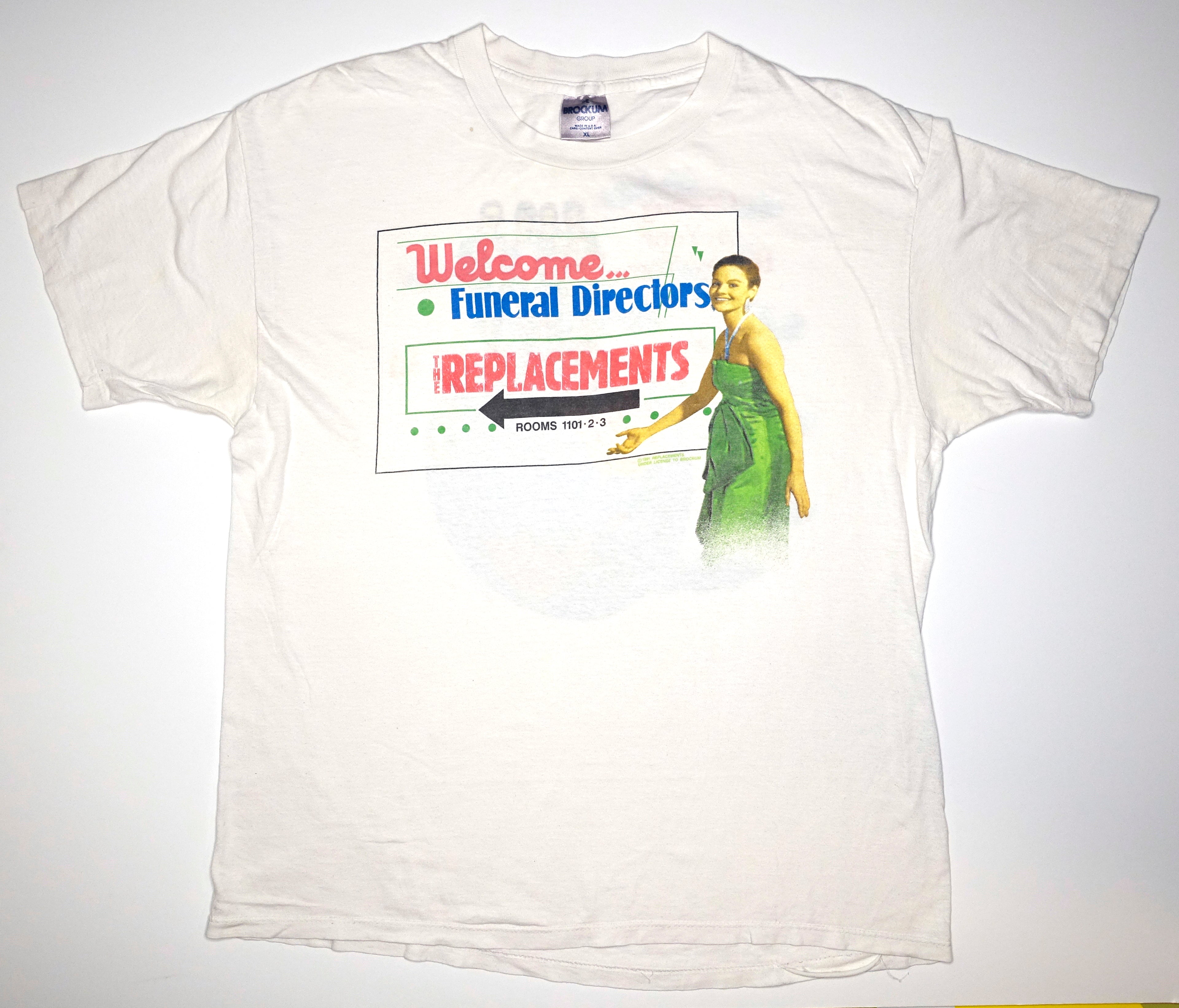 Replacements - Welcome, Funeral Directors 1991 Tour Shirt Size XL