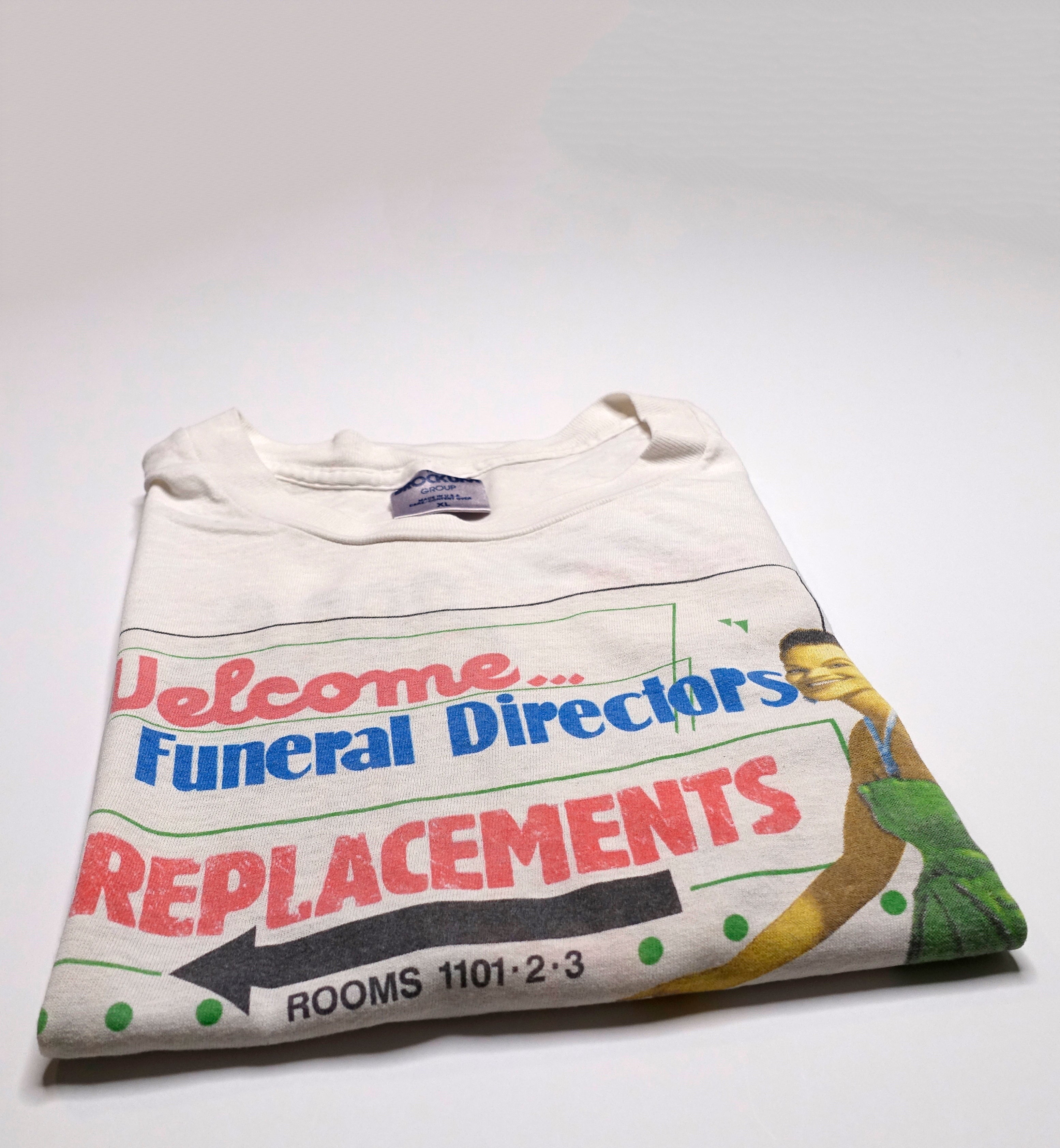 Replacements - Welcome, Funeral Directors 1991 Tour Shirt Size XL