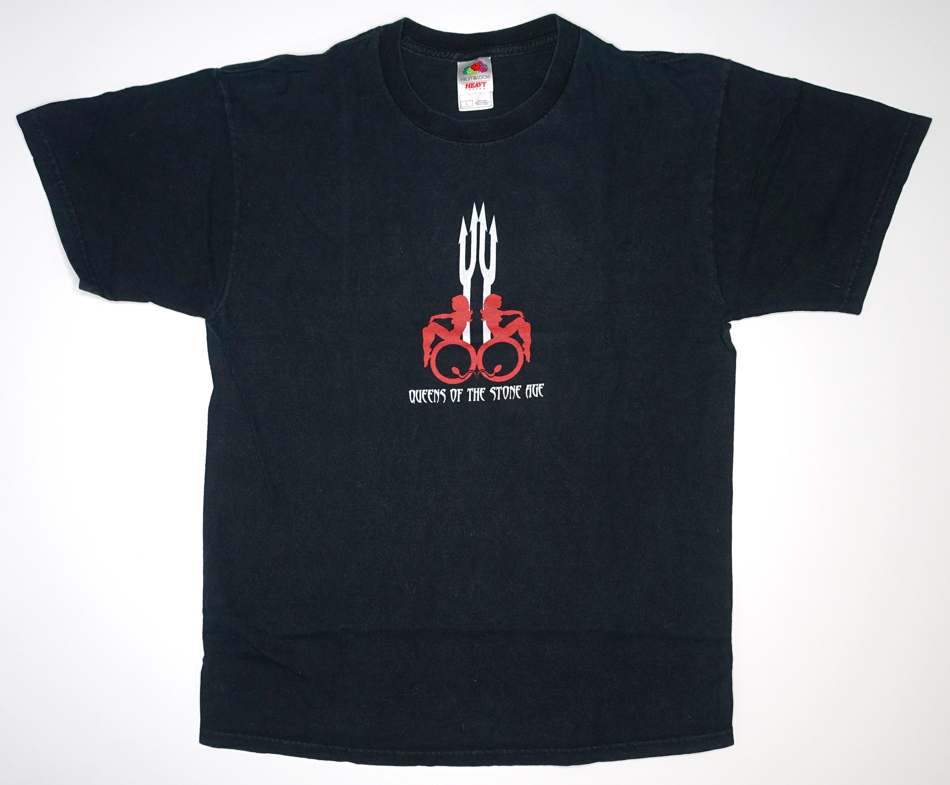 Queens Of The Stone Age – Forks Logo 2002 Tour Shirt Size Large