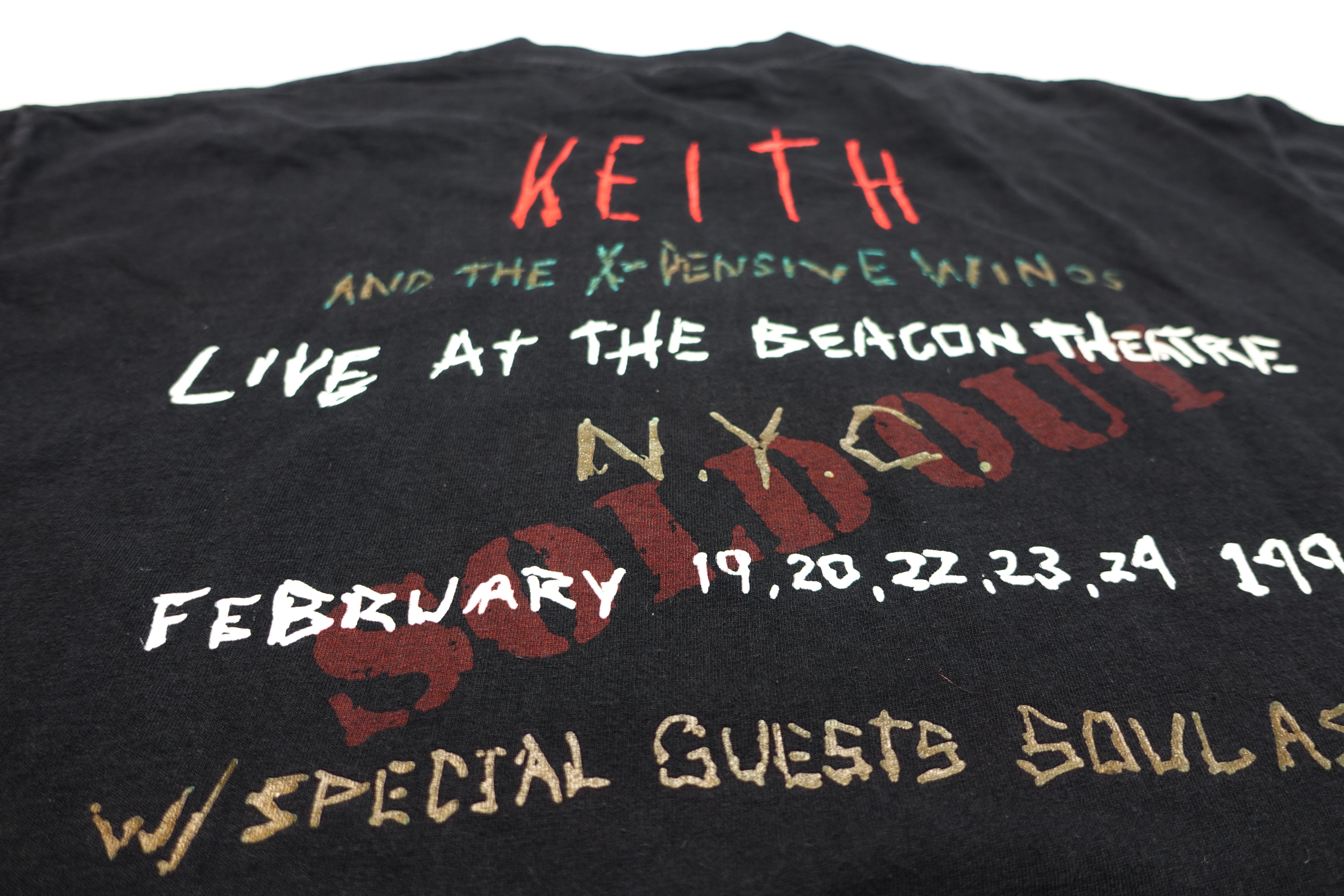 X-Pensive Winos (Keith Richards) – Beacon Theatre 1993 Tour Shirt Size XL