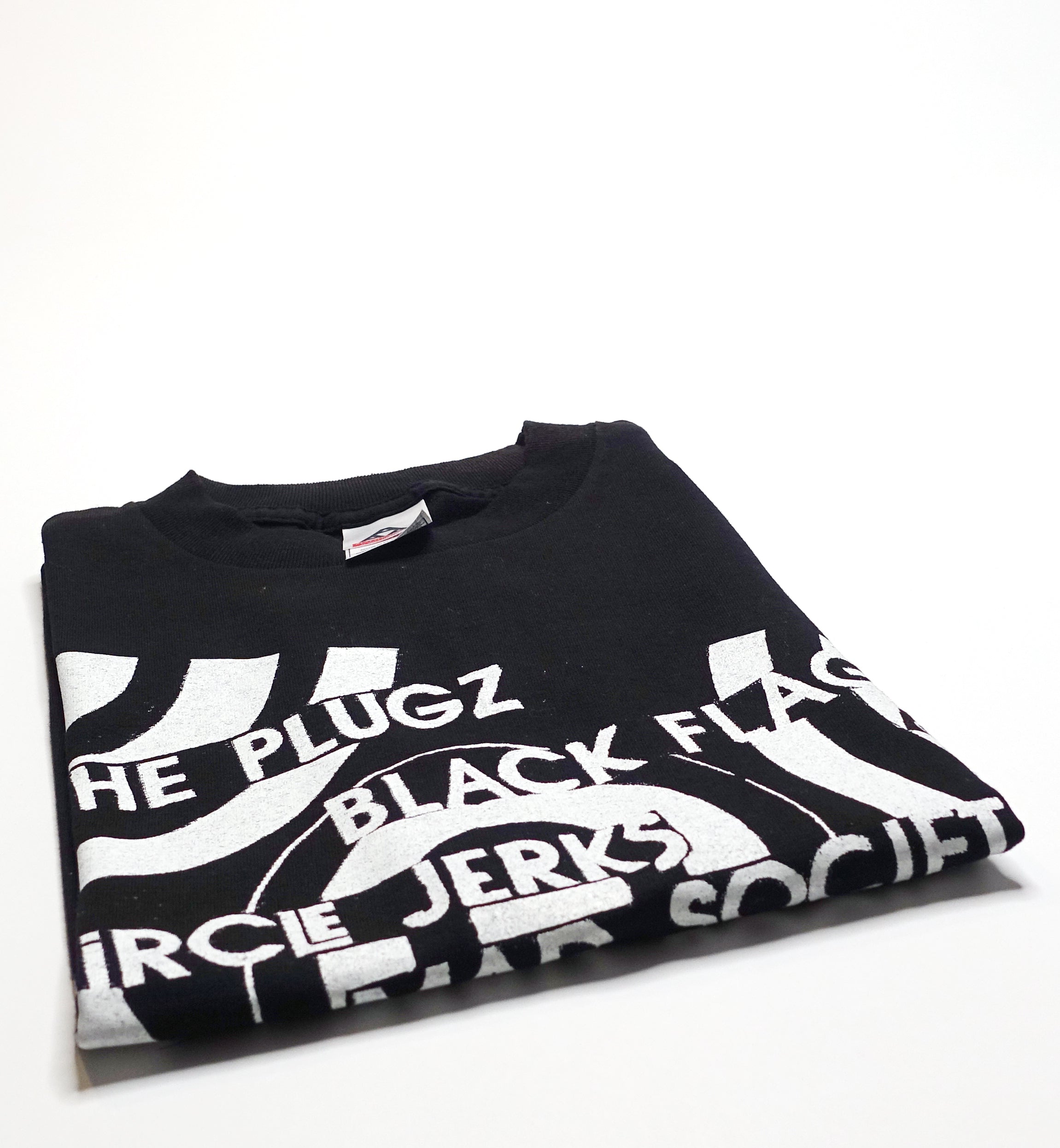 Plugs / Circle Jerks / Black Flag - Vex Concert Flyer Shirt Size Small