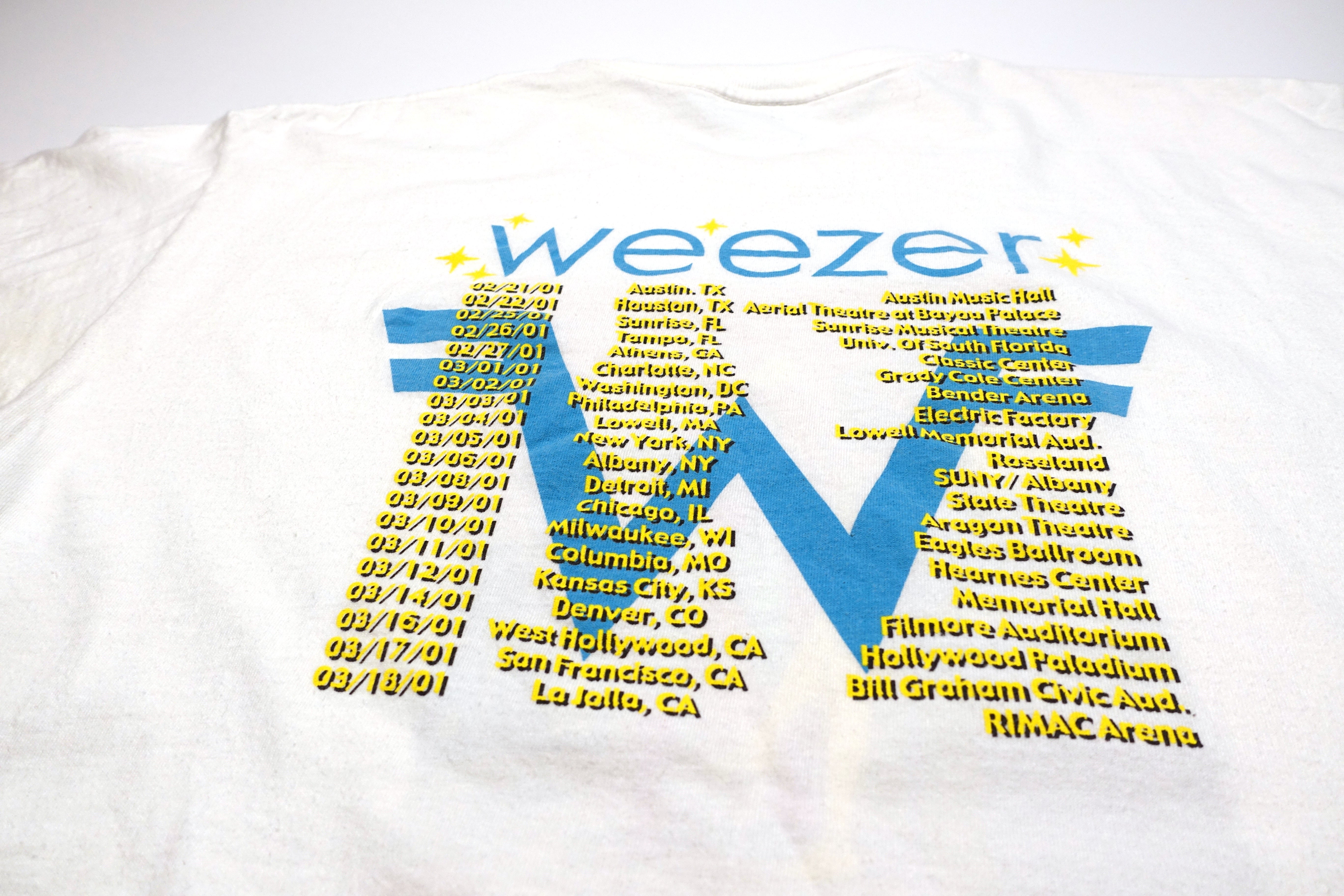 Weezer - Tomine Superhero Girls 2001 Tour Shirt Size Large