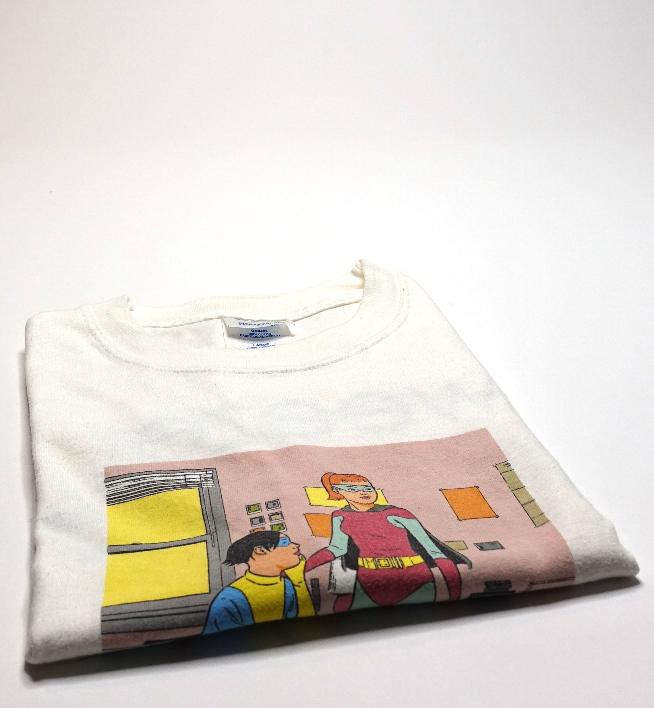 Weezer - Tomine Superhero Girls 2001 Tour Shirt Size Large