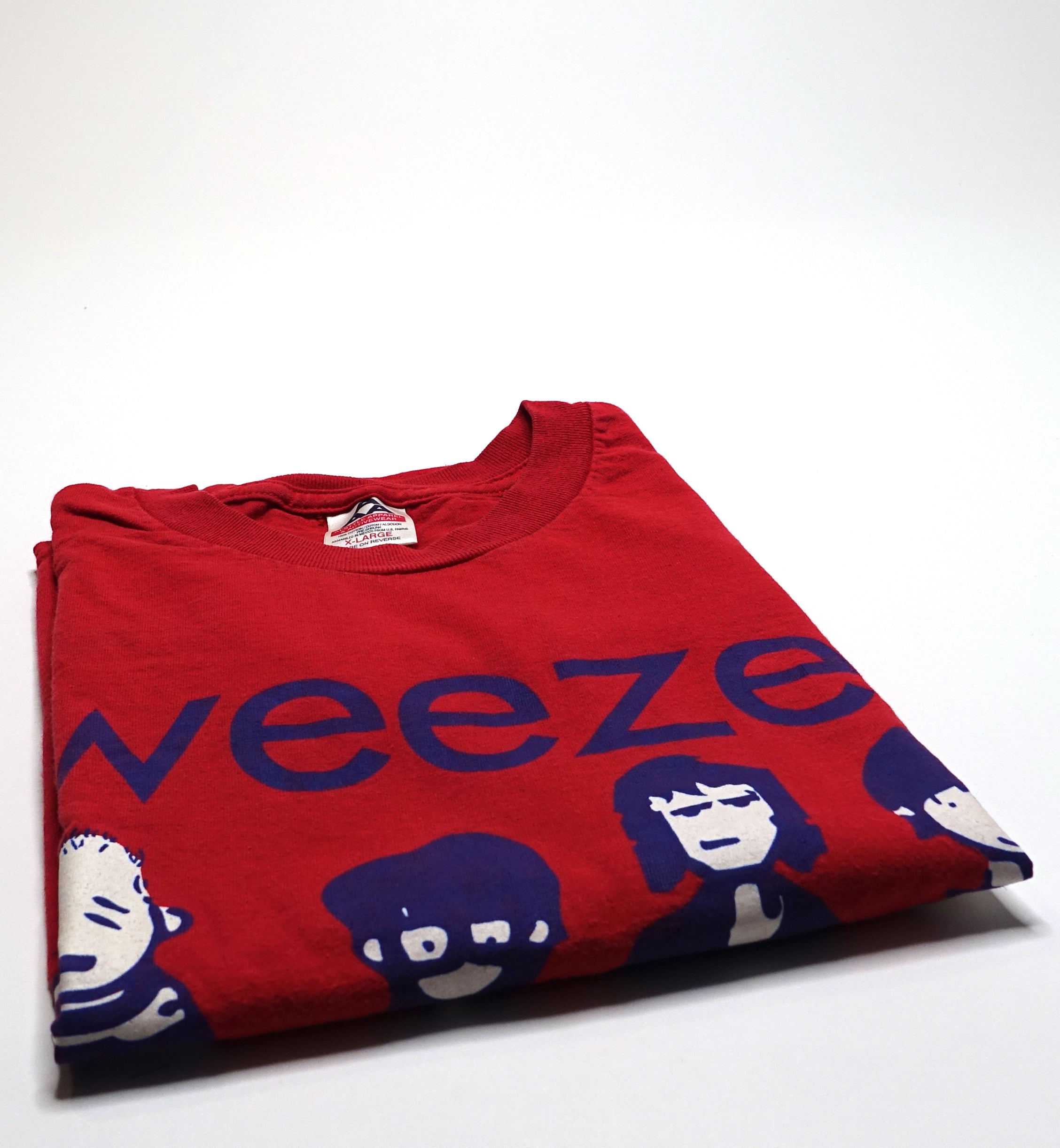 Weezer - Cartoon Band 2000 Tour Shirt Size XL