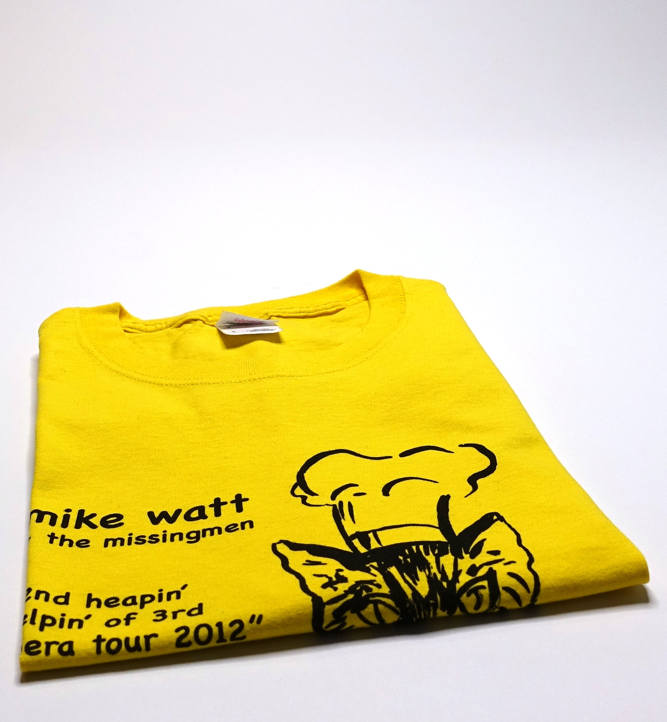 Mike Watt - 2nd Heapin' Helpin' Of Third Opera 2012 Tour Shirt Size Large