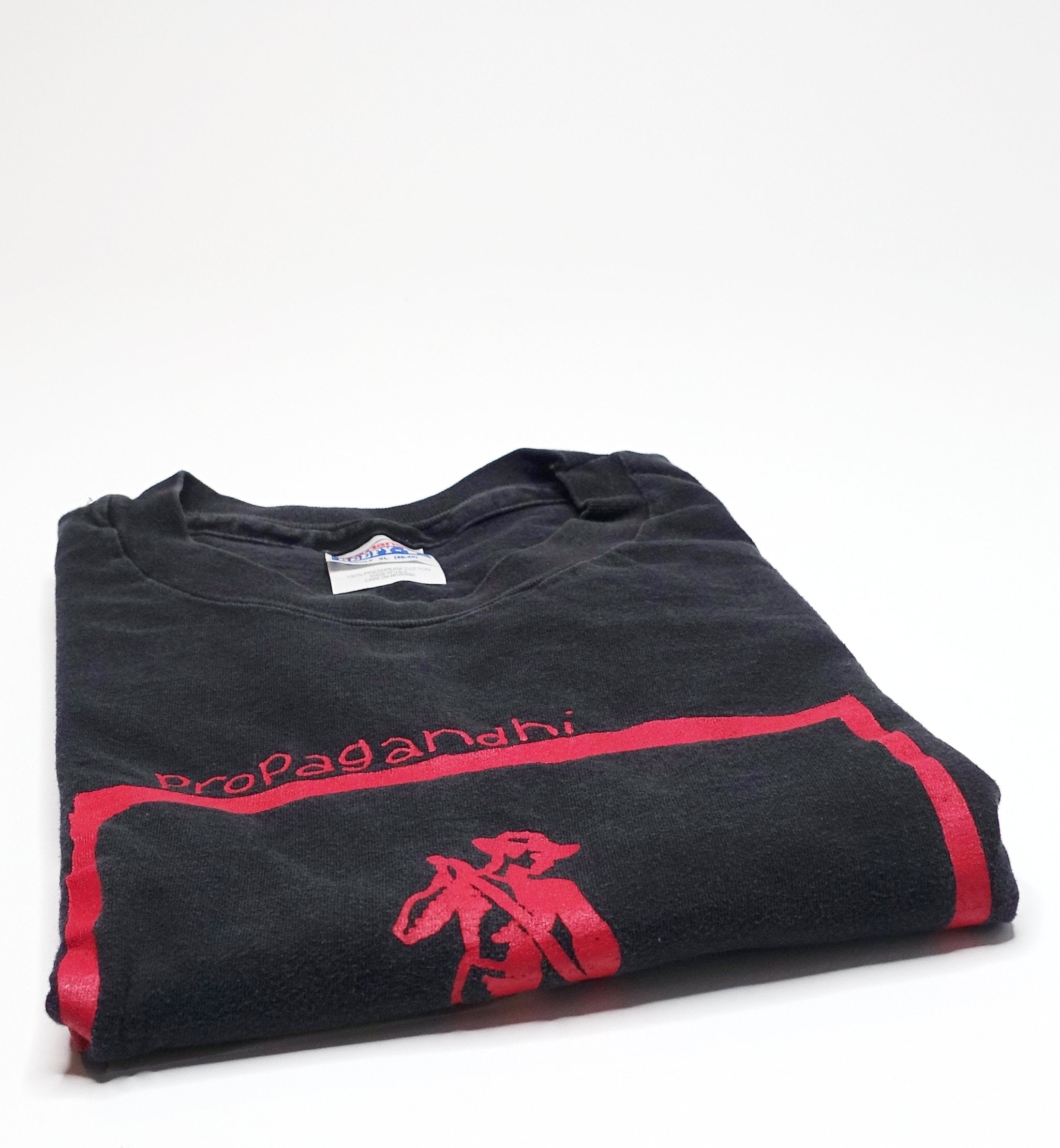 Propagandhi - I'd Rather Be Flag Burning 1994 Tour Shirt Black Size XL
