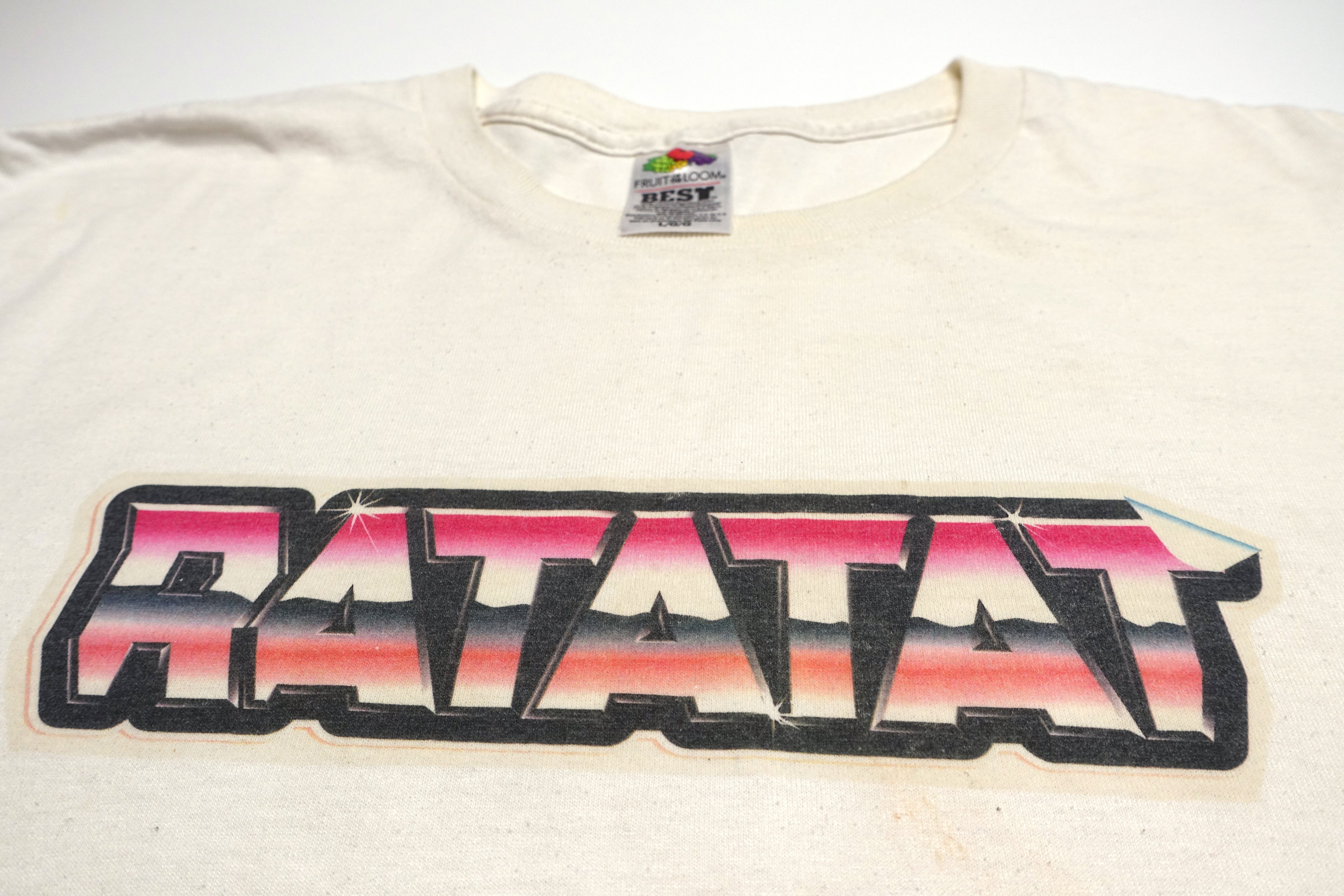 Ratatat – LP3 Chrome Logo 2009 US Tour Shirt Size Large (White)