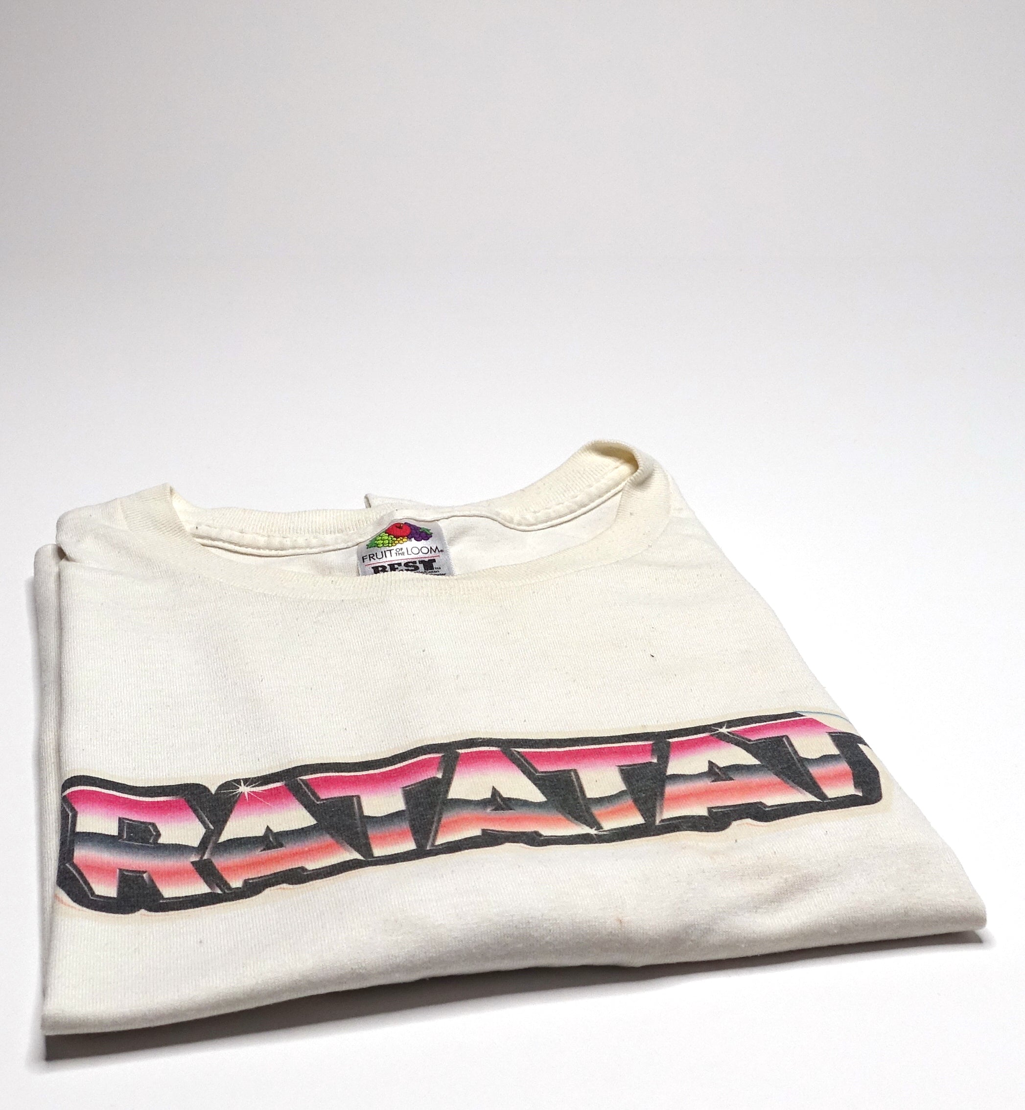 Ratatat – LP3 Chrome Logo 2009 US Tour Shirt Size Large (White)