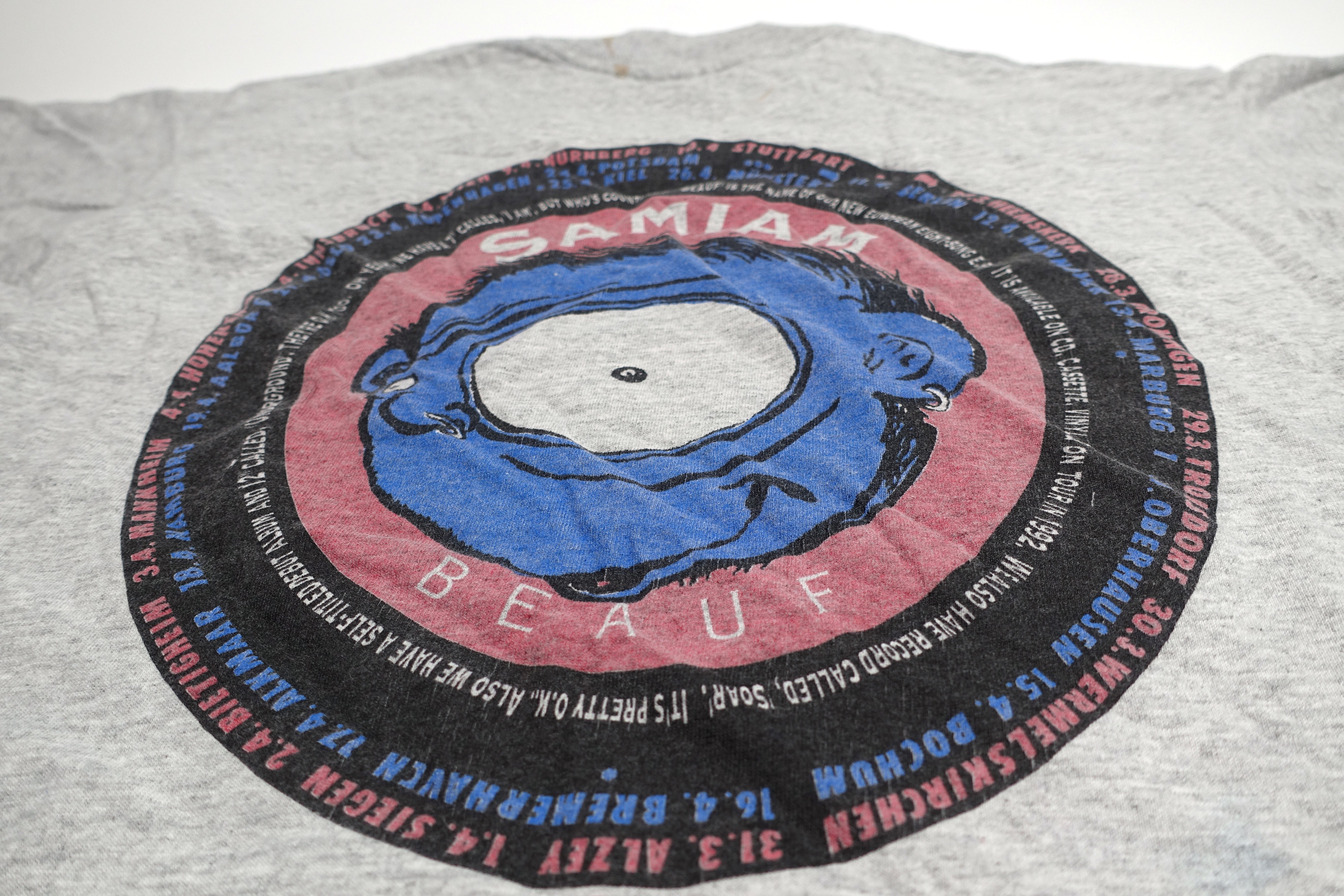 Samiam - Beauf 1991 Germany Tour Shirt Size XL