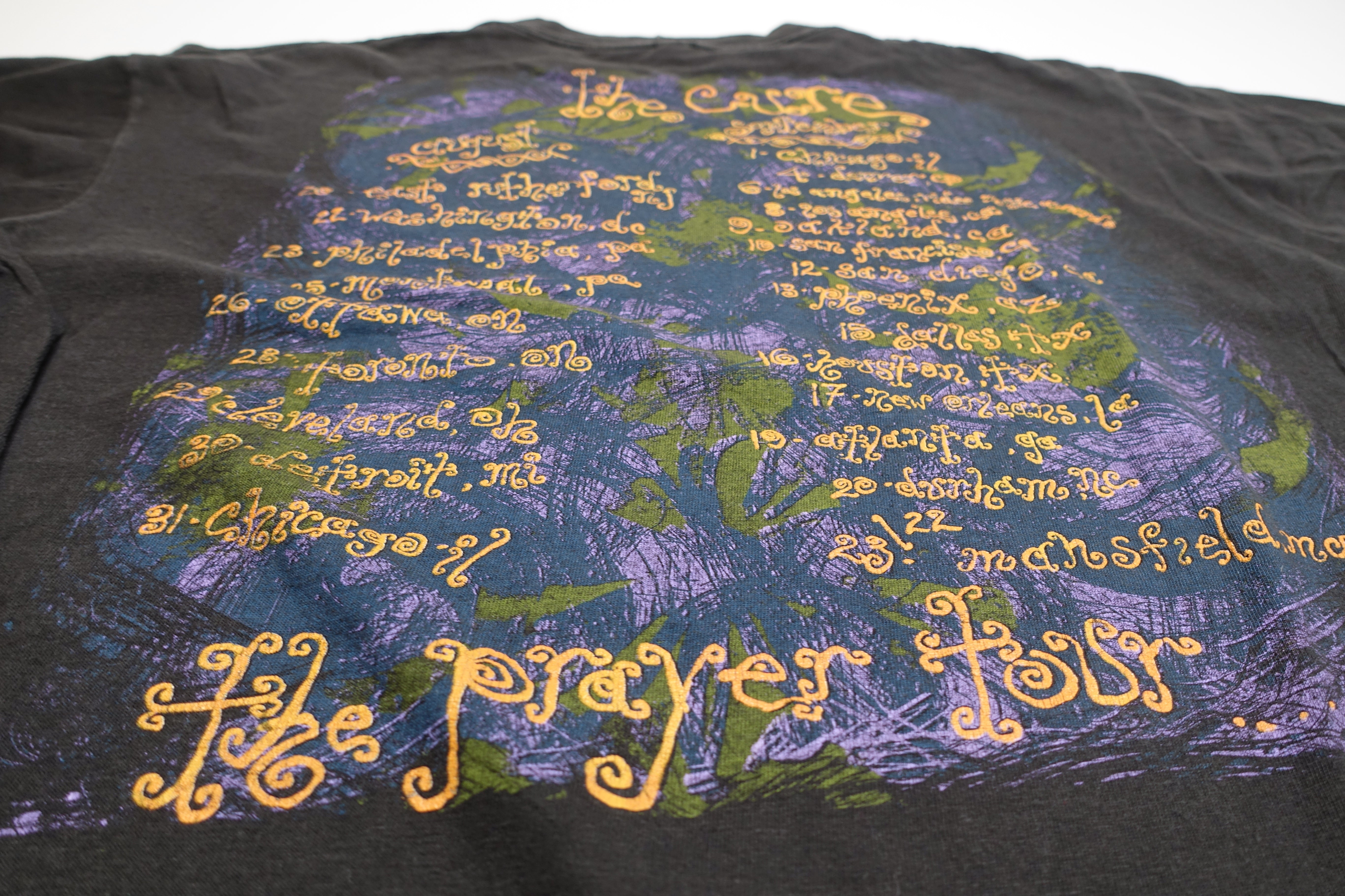 Cure - Prayer North American 1989 Tour Shirt Size XL