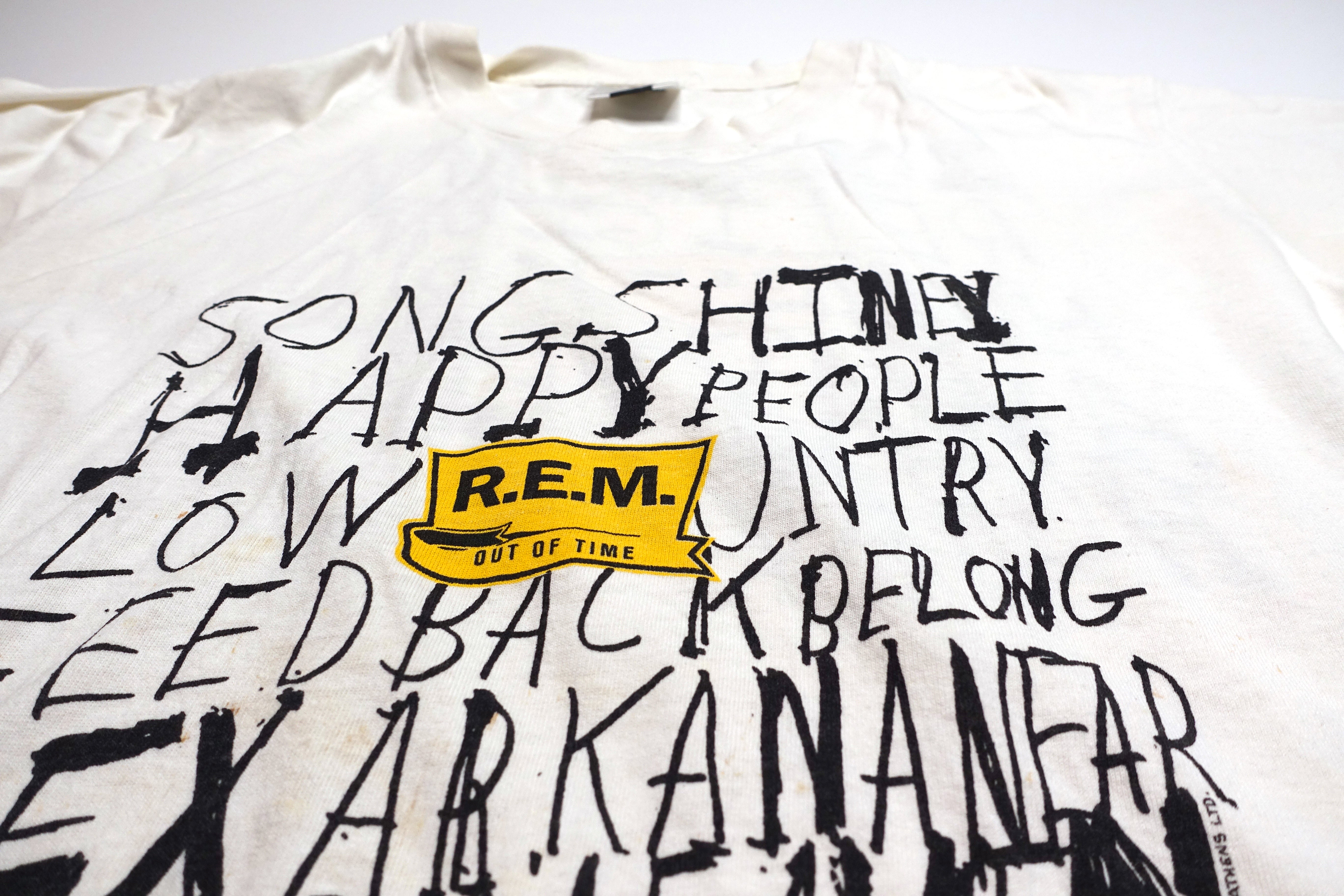 R.E.M. – Out Of Time 1991 Tour Shirt Size Large