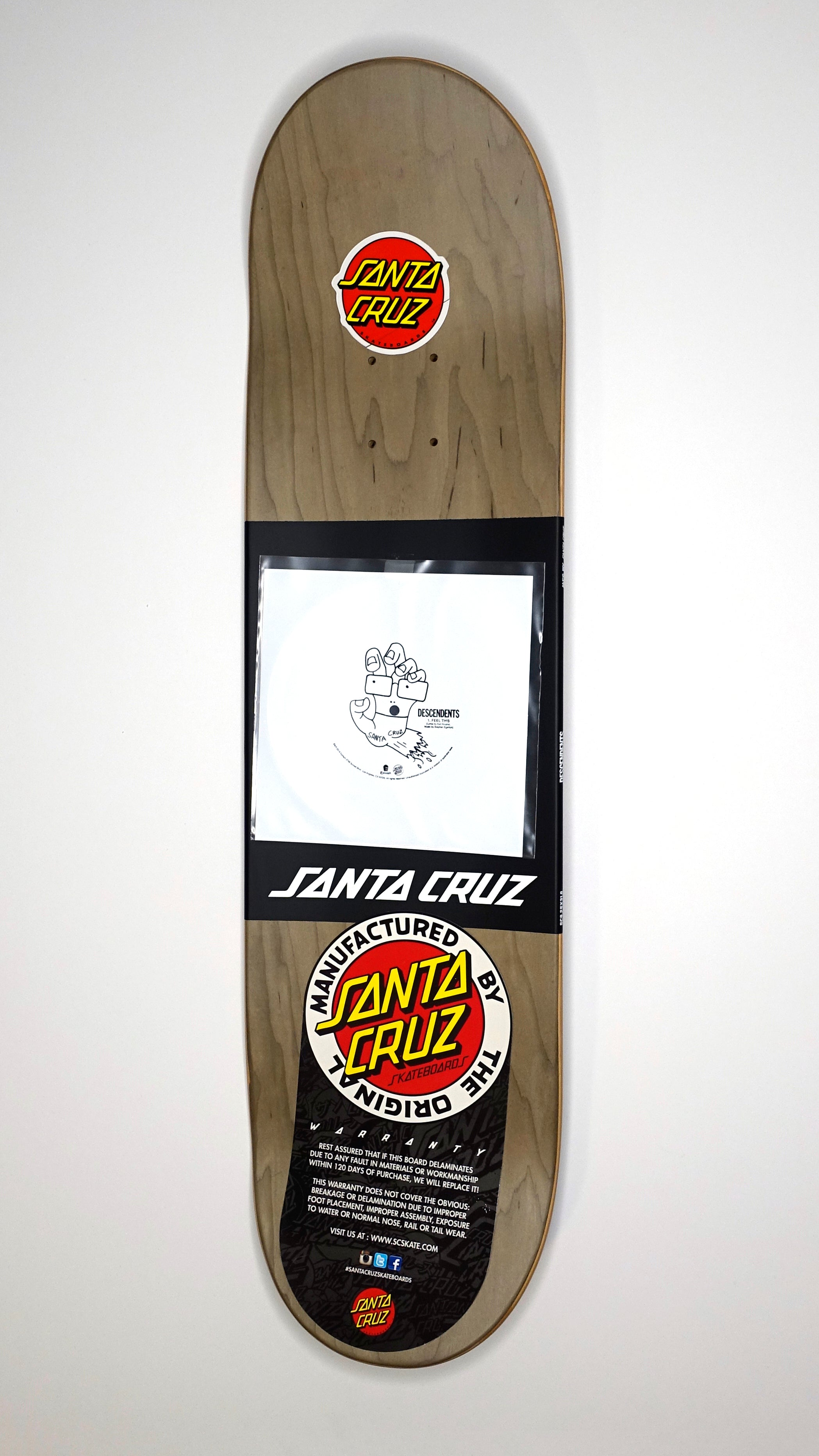 Descendents - Milo Head Team Santa Cruz LTD ED Skateboard Deck W/Flexi Disc