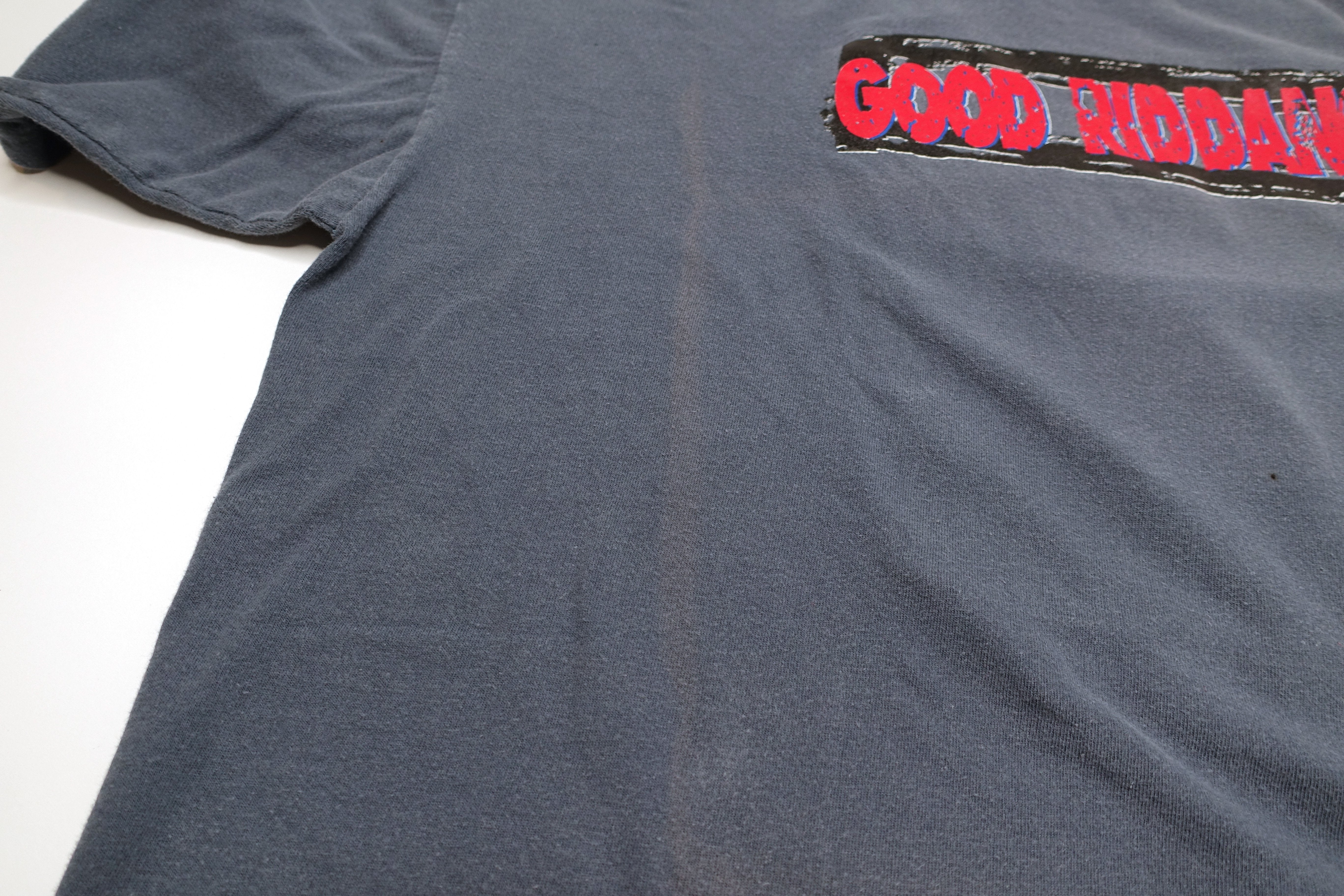 Good Riddance - A Comprehensive Guide To Moderne Rebellion 1996 Tour Shirt (Grey / Blue)Size XL