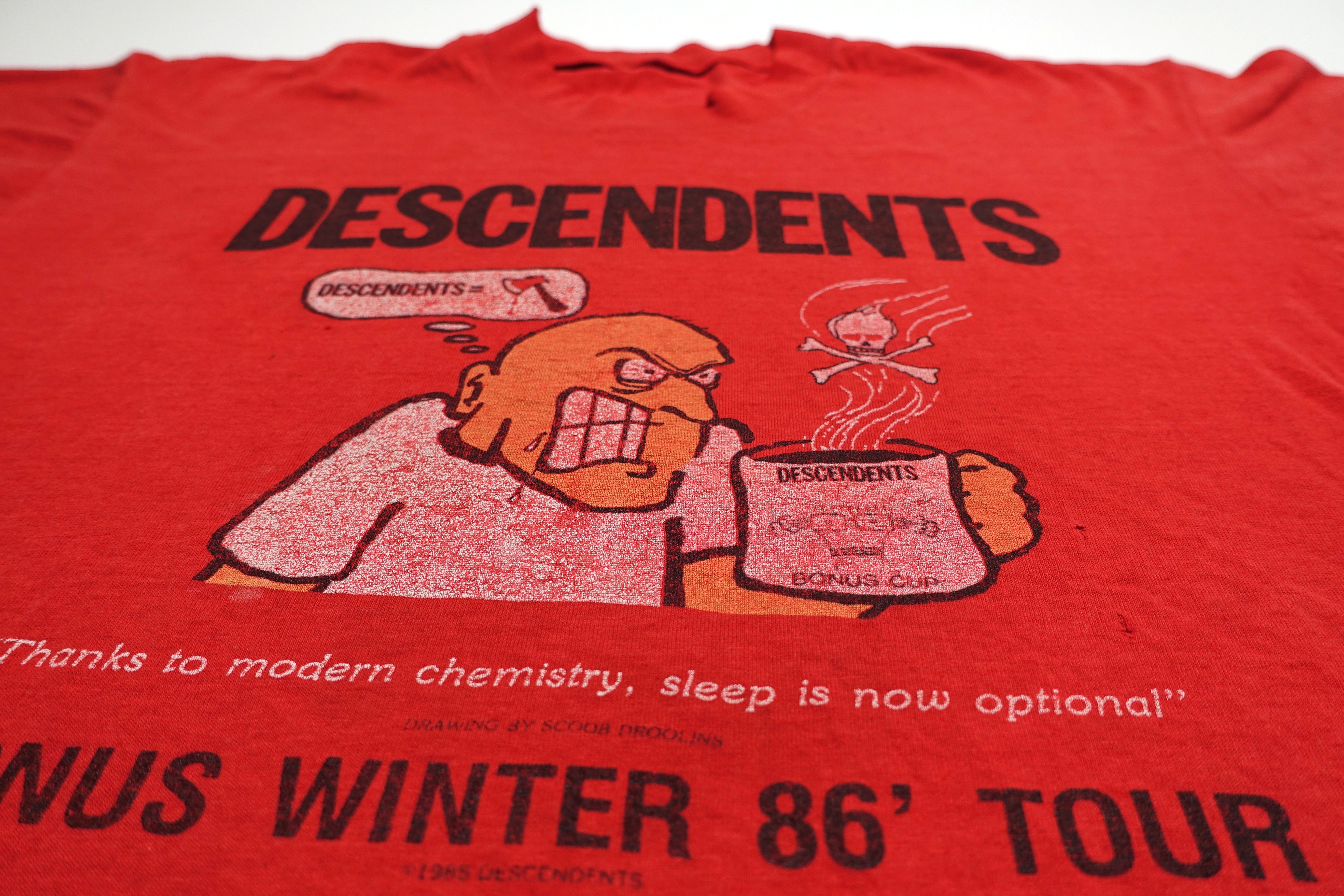 Descendents - Bonus Winter 1986 Tour Shirt Size XL