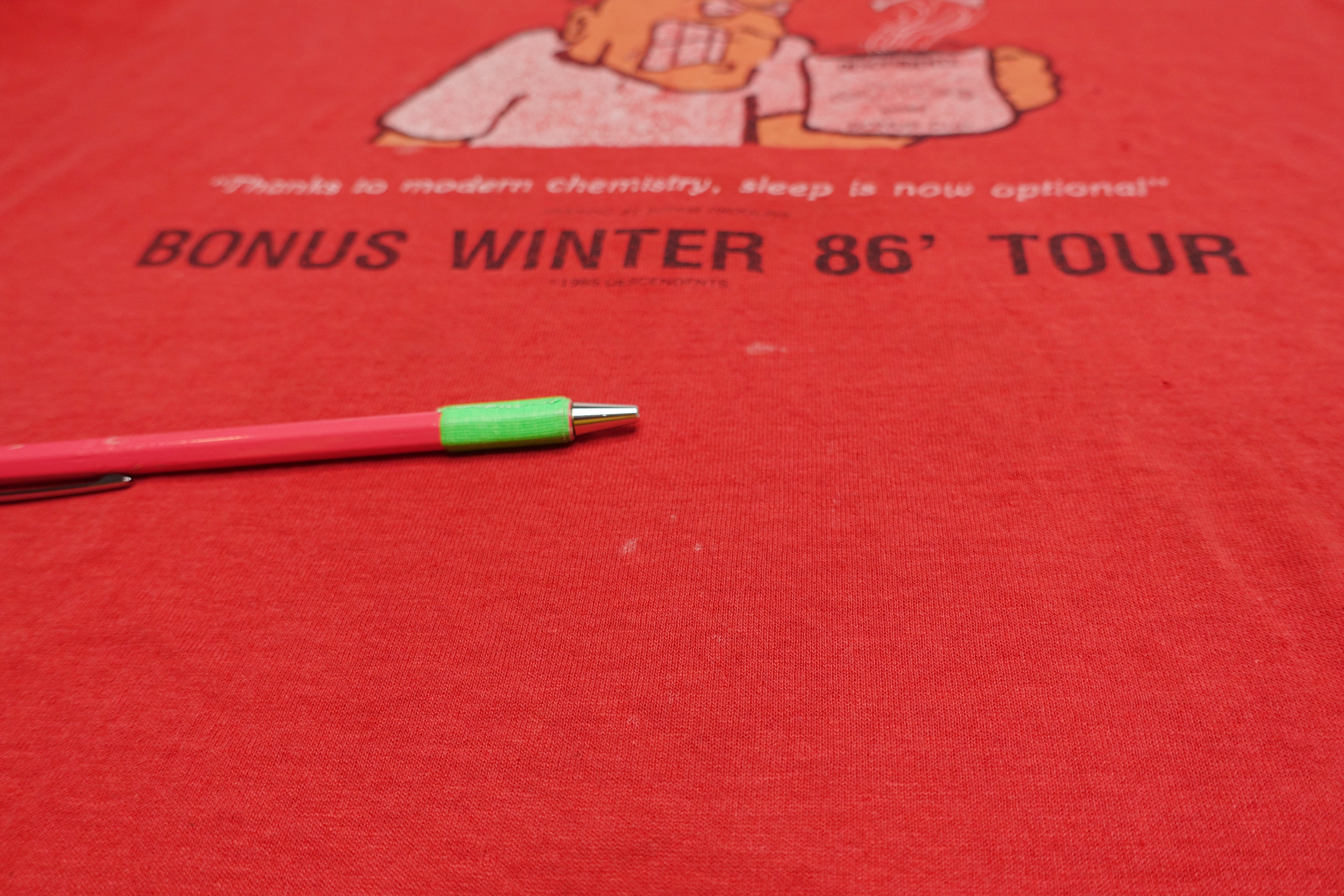 Descendents - Bonus Winter 1986 Tour Shirt Size XL