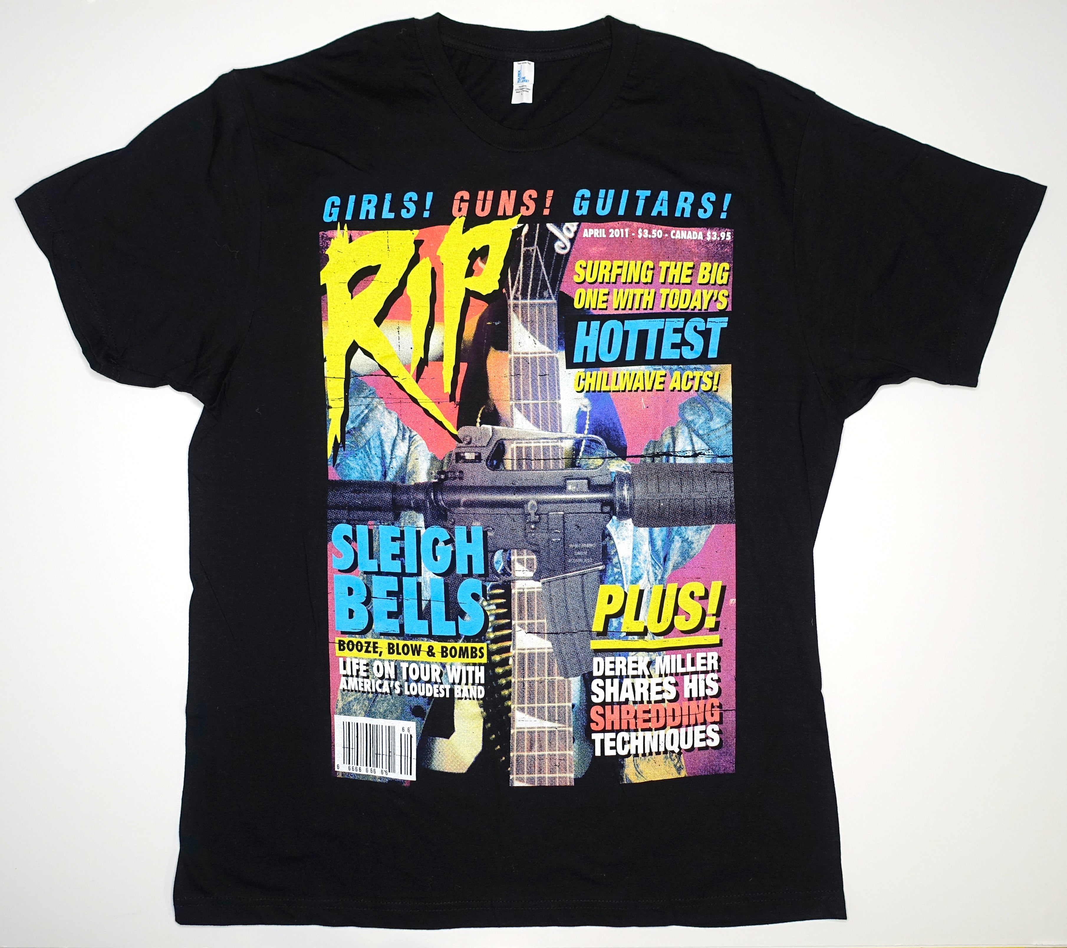 Sleigh Bells - Girls! Guns! Guitars! 2010 Tour Shirt Size Large