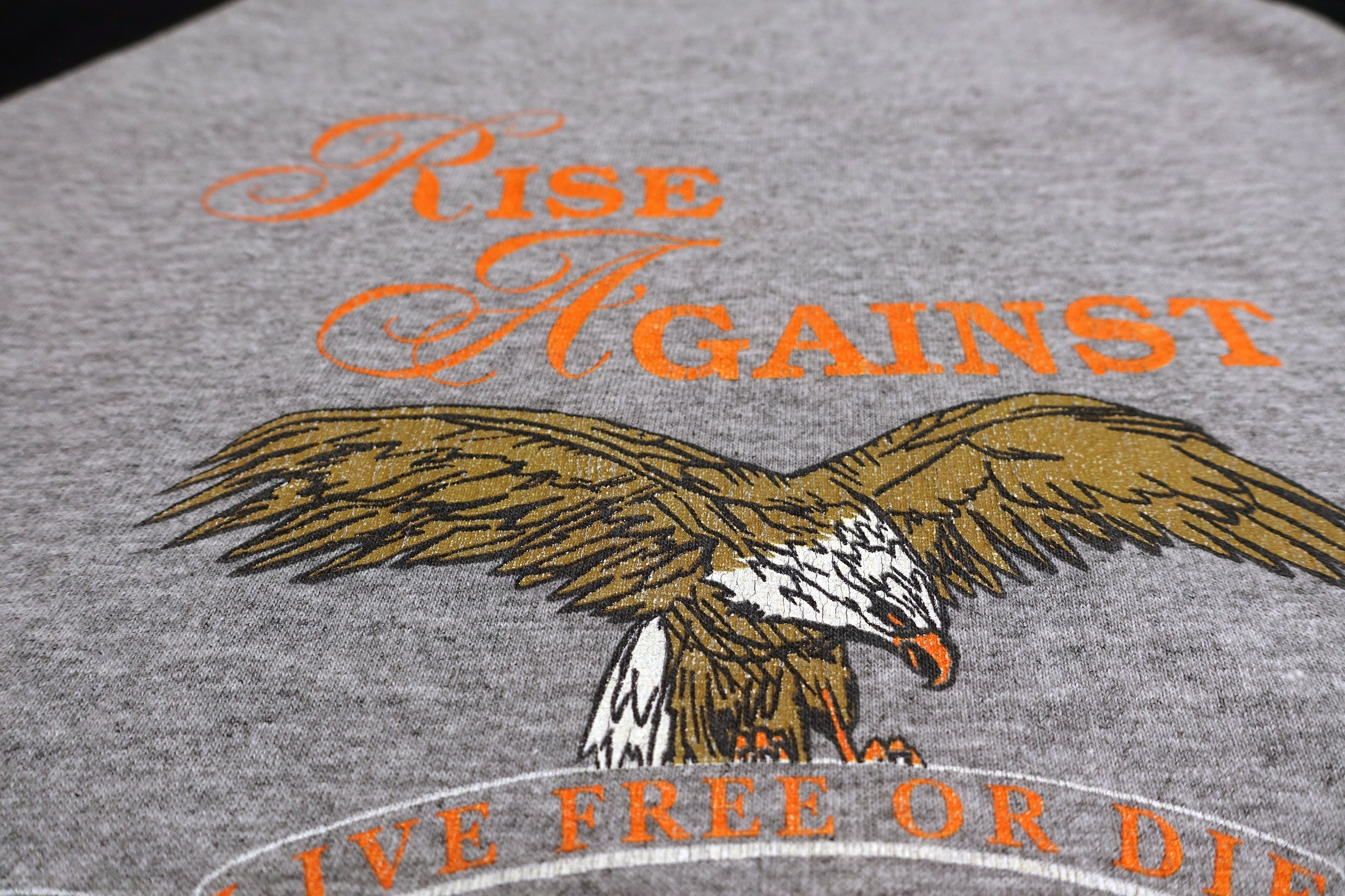Rise Against – Live Free Or Die Raglan Tour Shirt Size Large