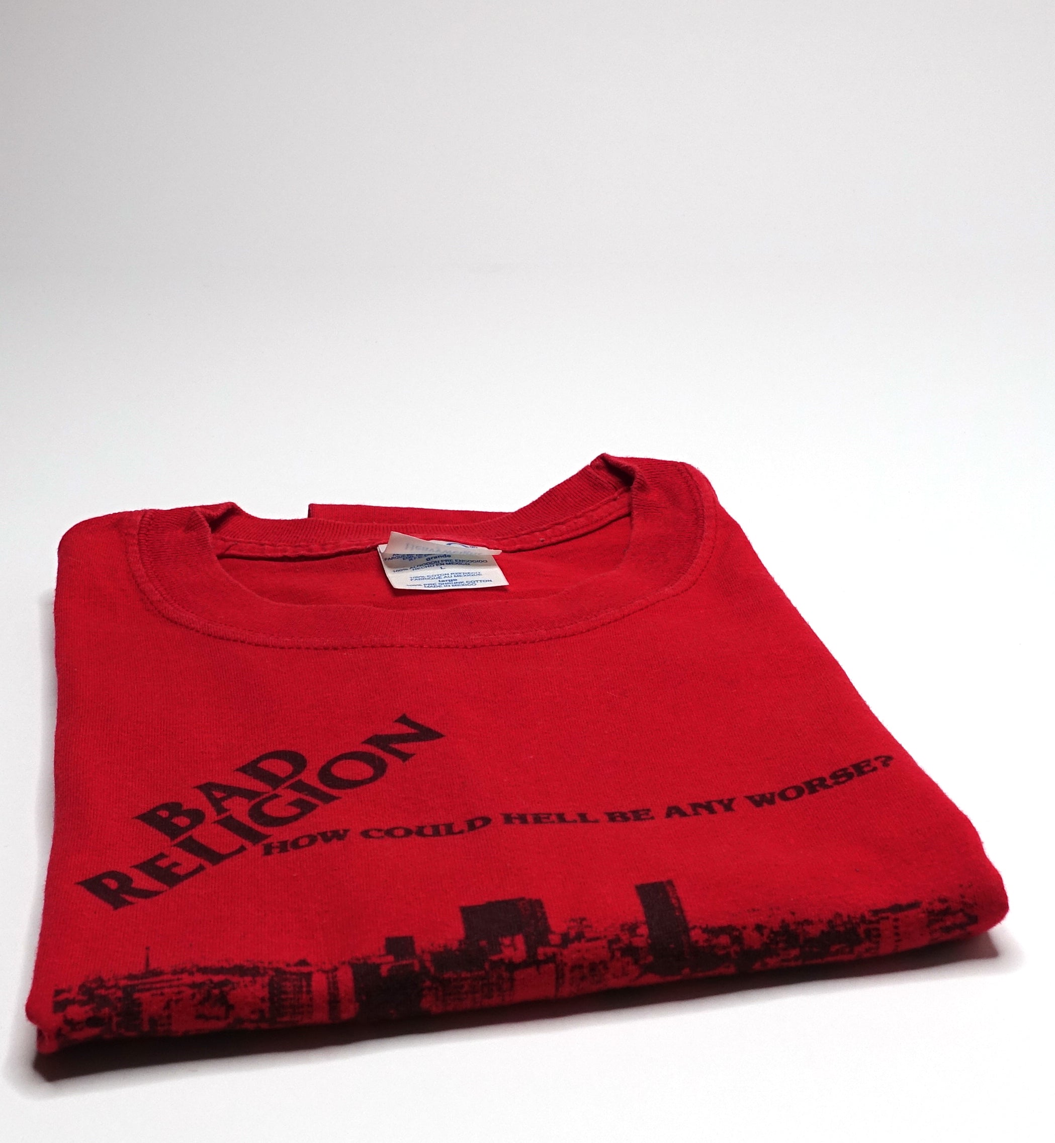 Bad Religion - How Could Hell Be Any Worse? Shirt (Graveyard Back) Size Large