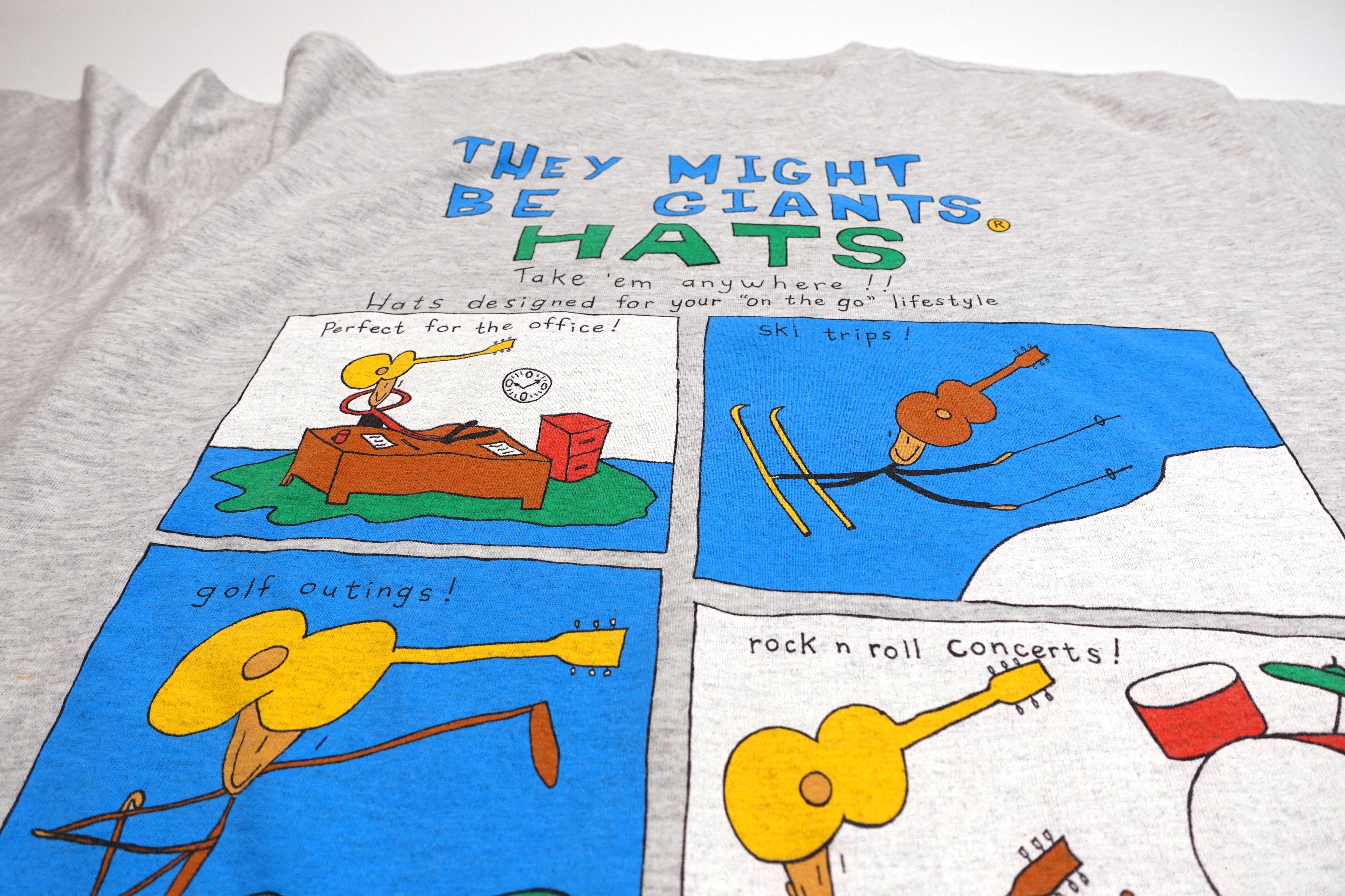 They Might Be Giants - Look At The New Hats 1994 Tour Shirt Size XL