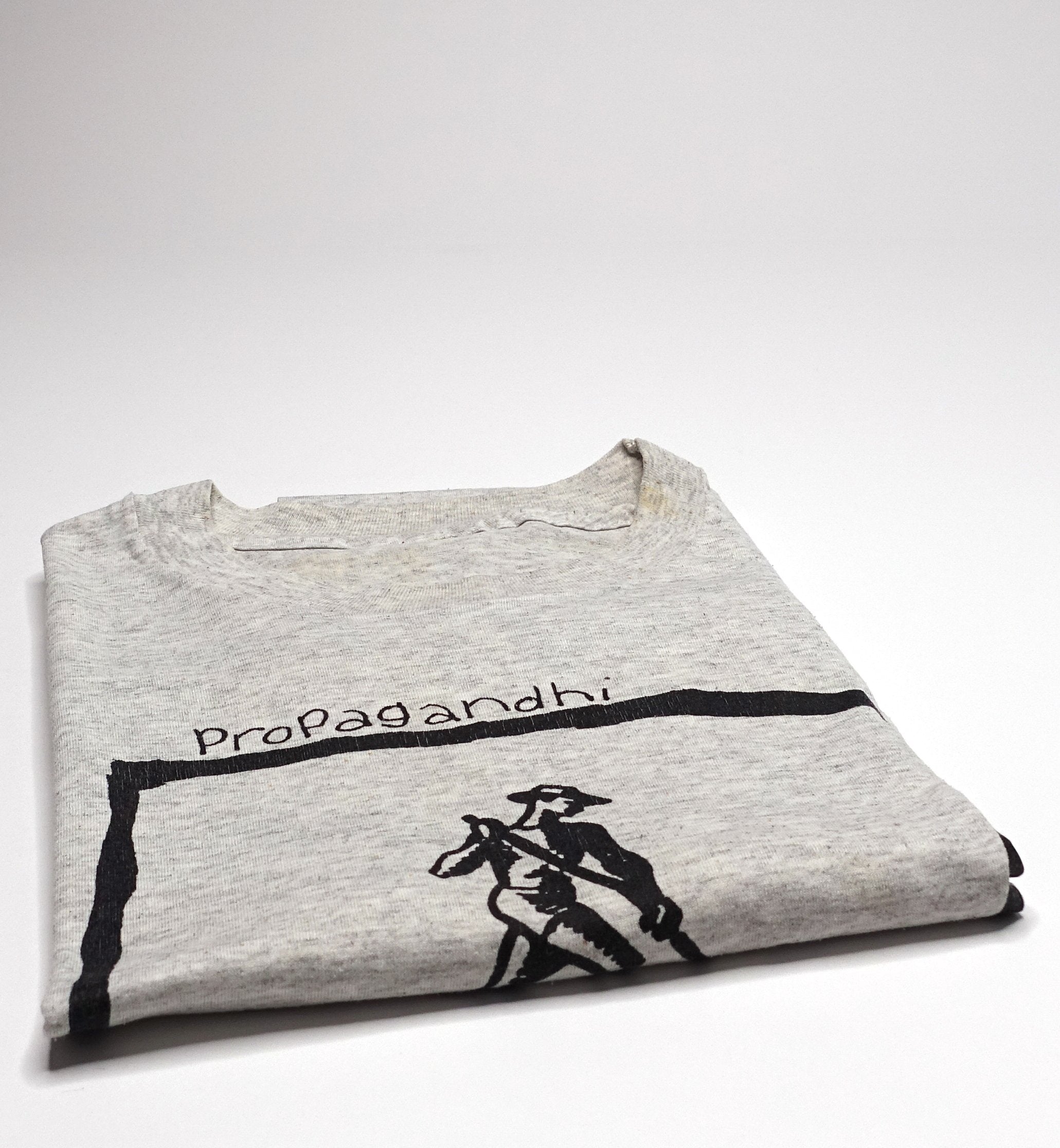 Propagandhi - I'd Rather Be Flag Burning 1994 Tour Shirt Grey Size XL