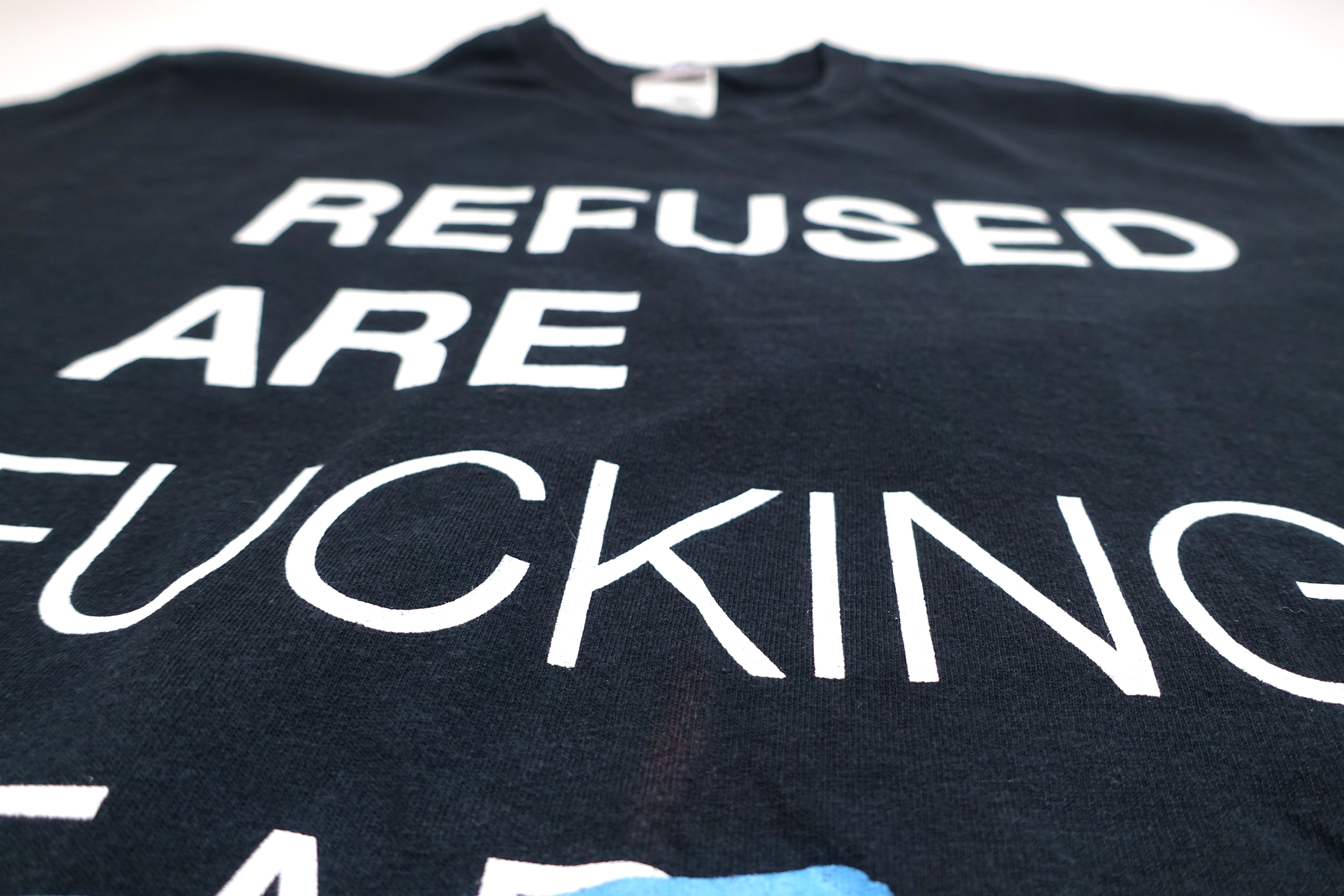 Refused - ...Are Fucking Alive 04/12/2012 Glasshouse Tour Shirt Size Medium