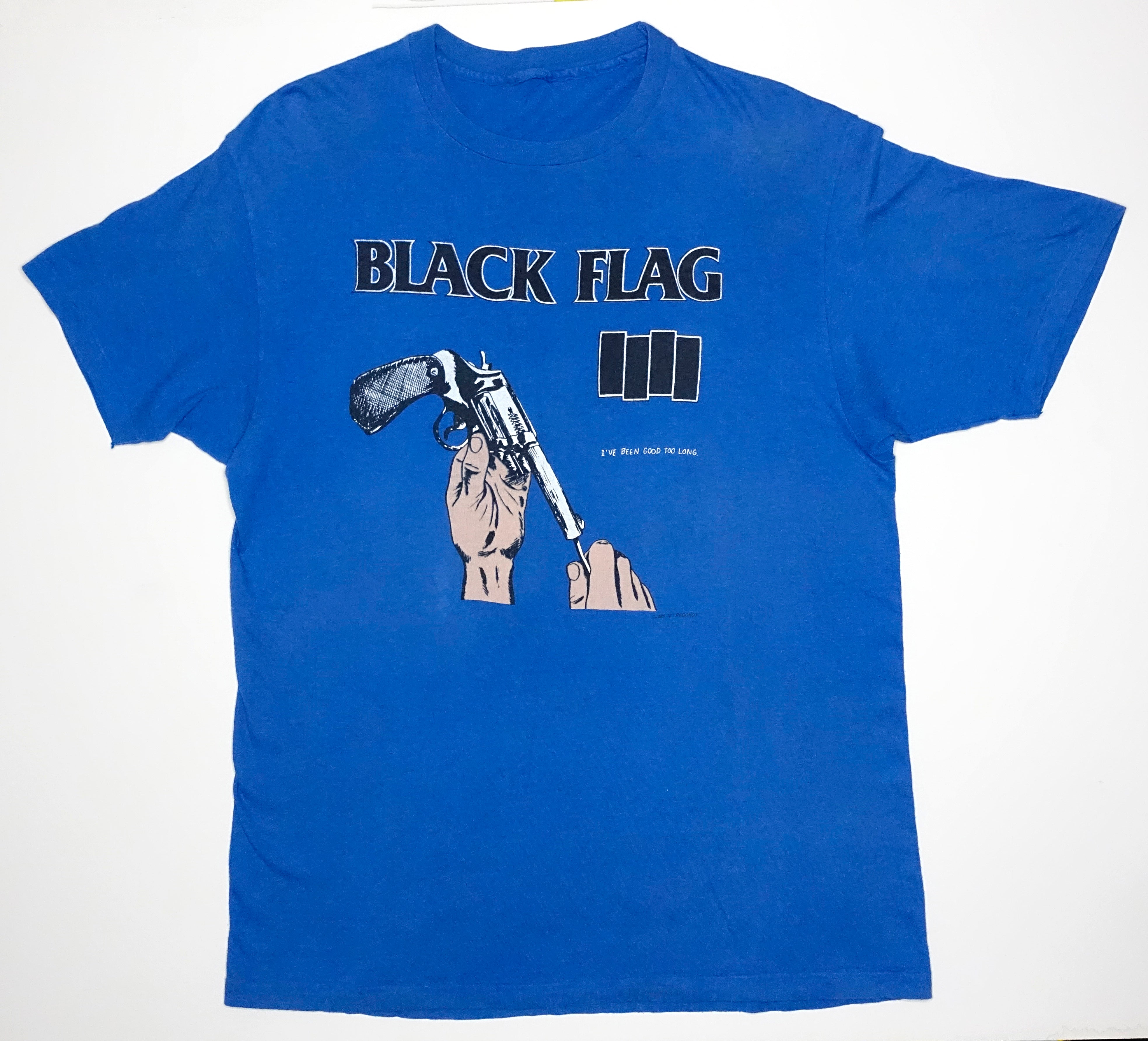 Black Flag - I've Been Good For Too Long In My Head 1986 Tour Shirt Size Large / Medium
