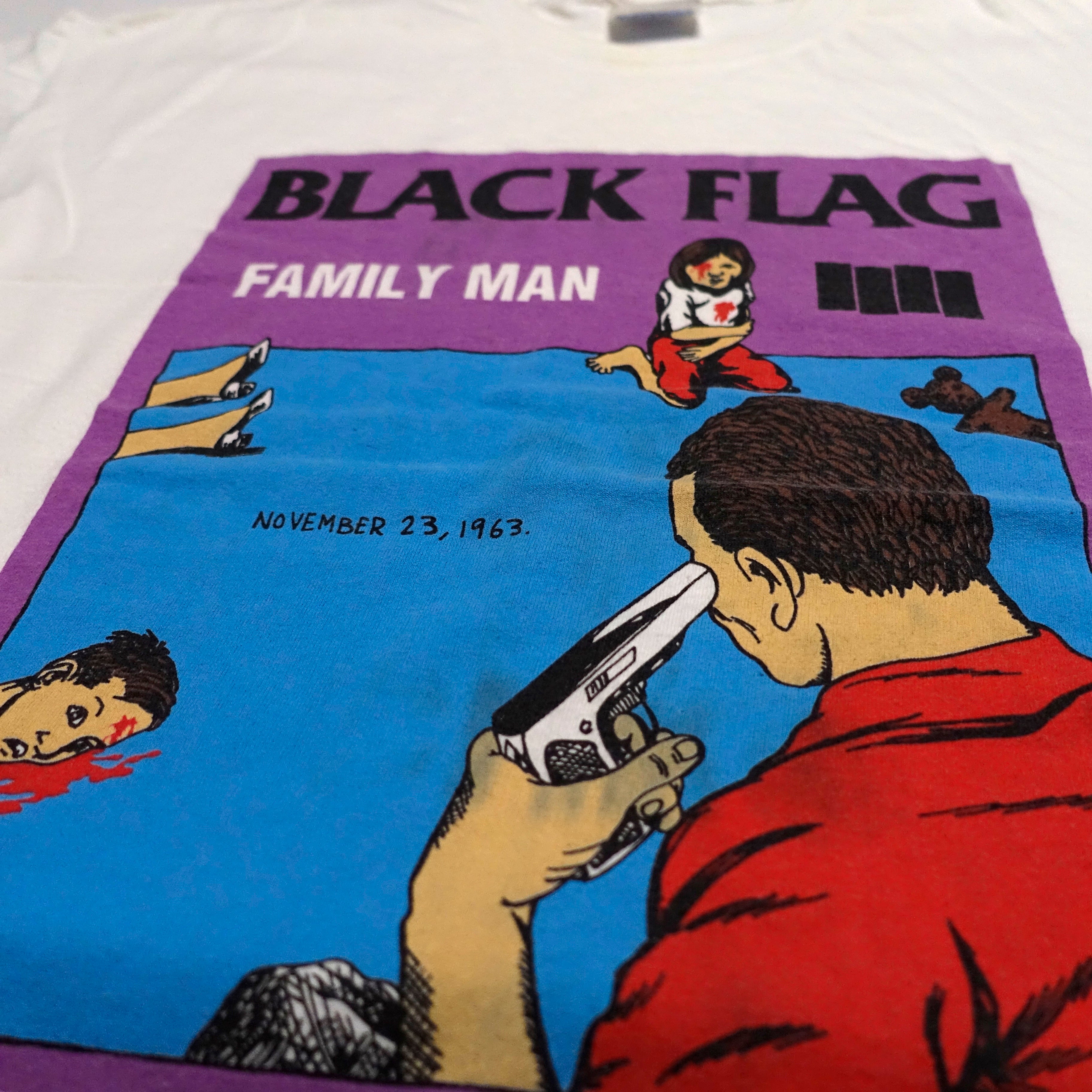 Black Flag - Family Man Tour Shirt Size Large