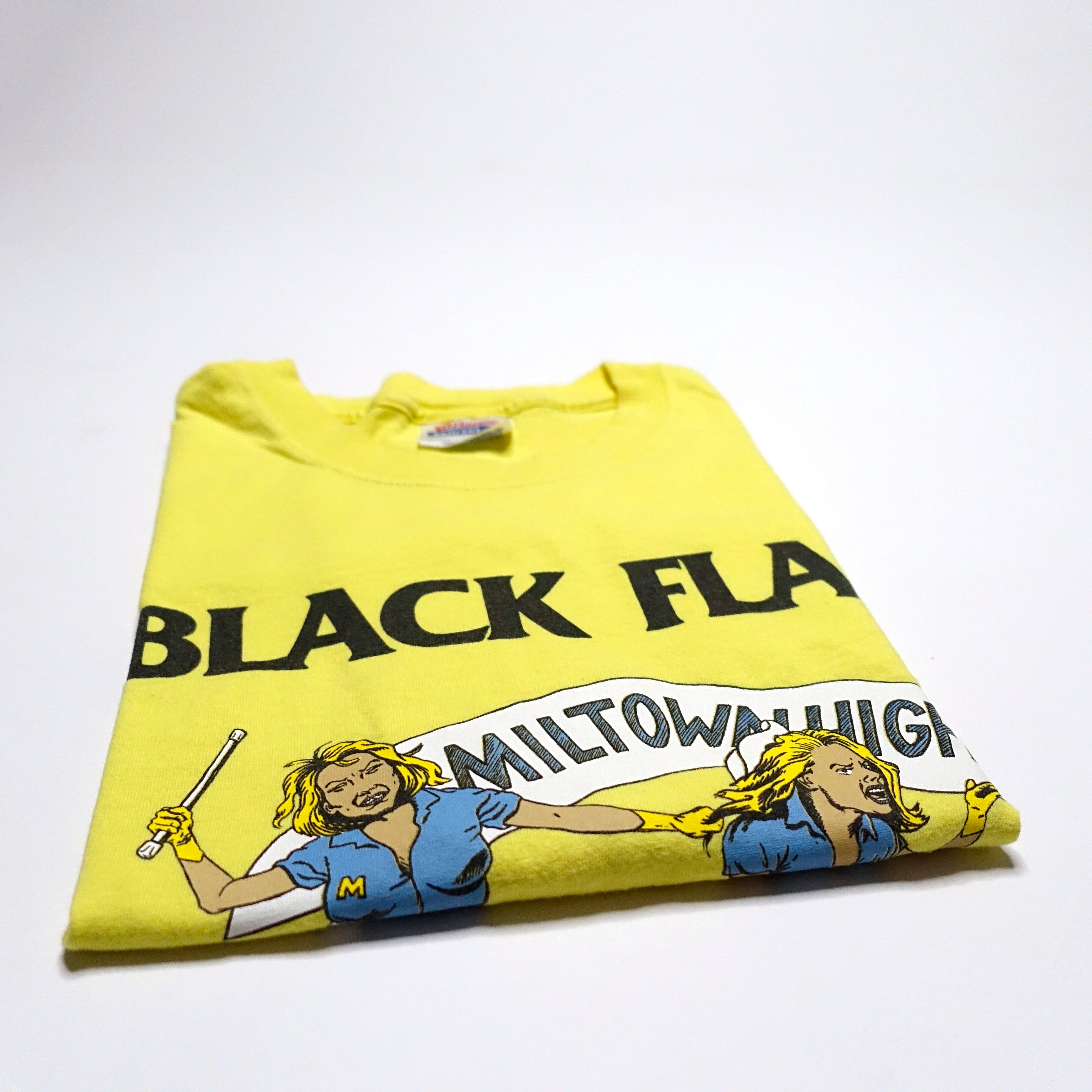 Black Flag - Jealous Again Tour Shirt Size Large Yellow