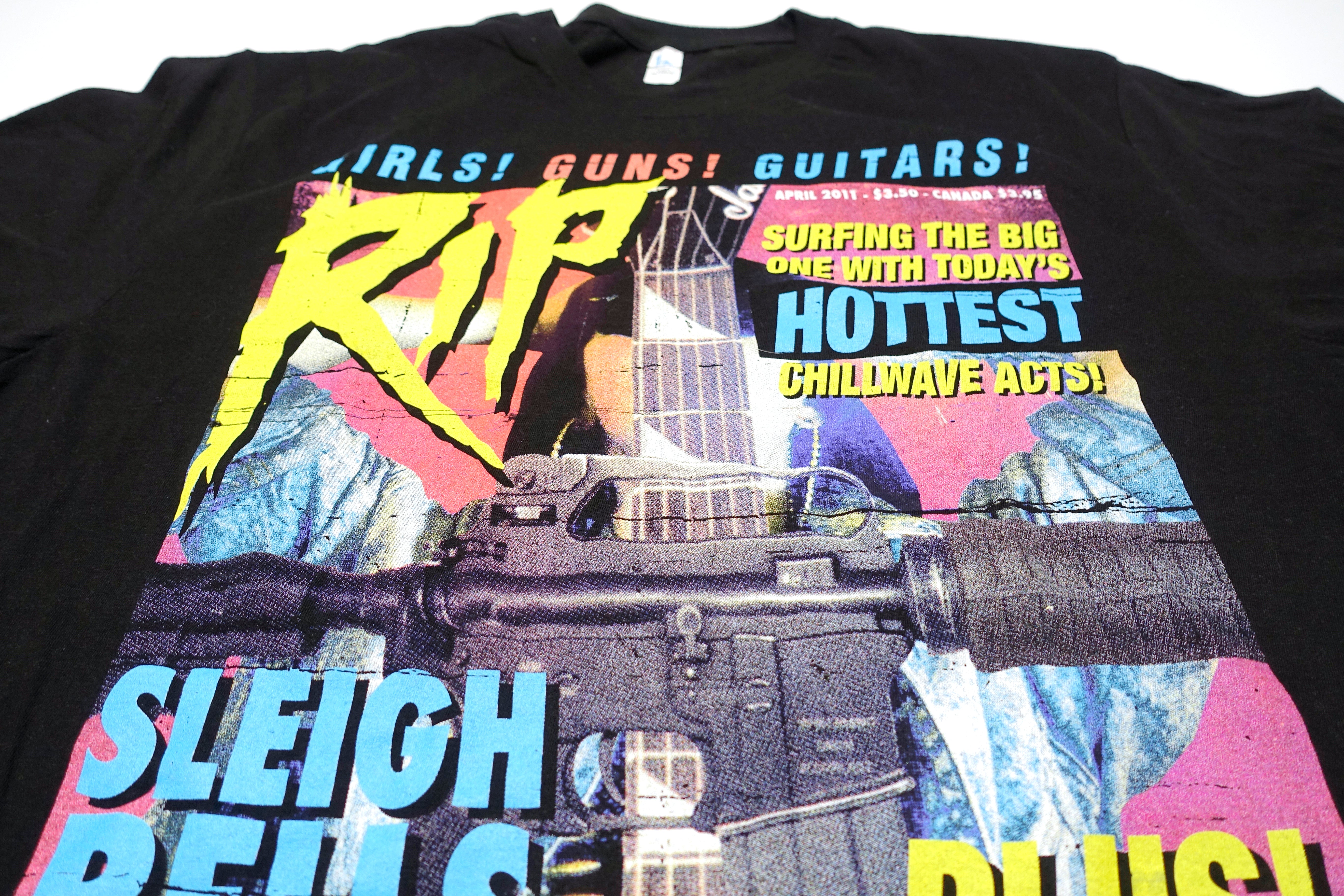 Sleigh Bells - Girls! Guns! Guitars! 2010 Tour Shirt Size Large