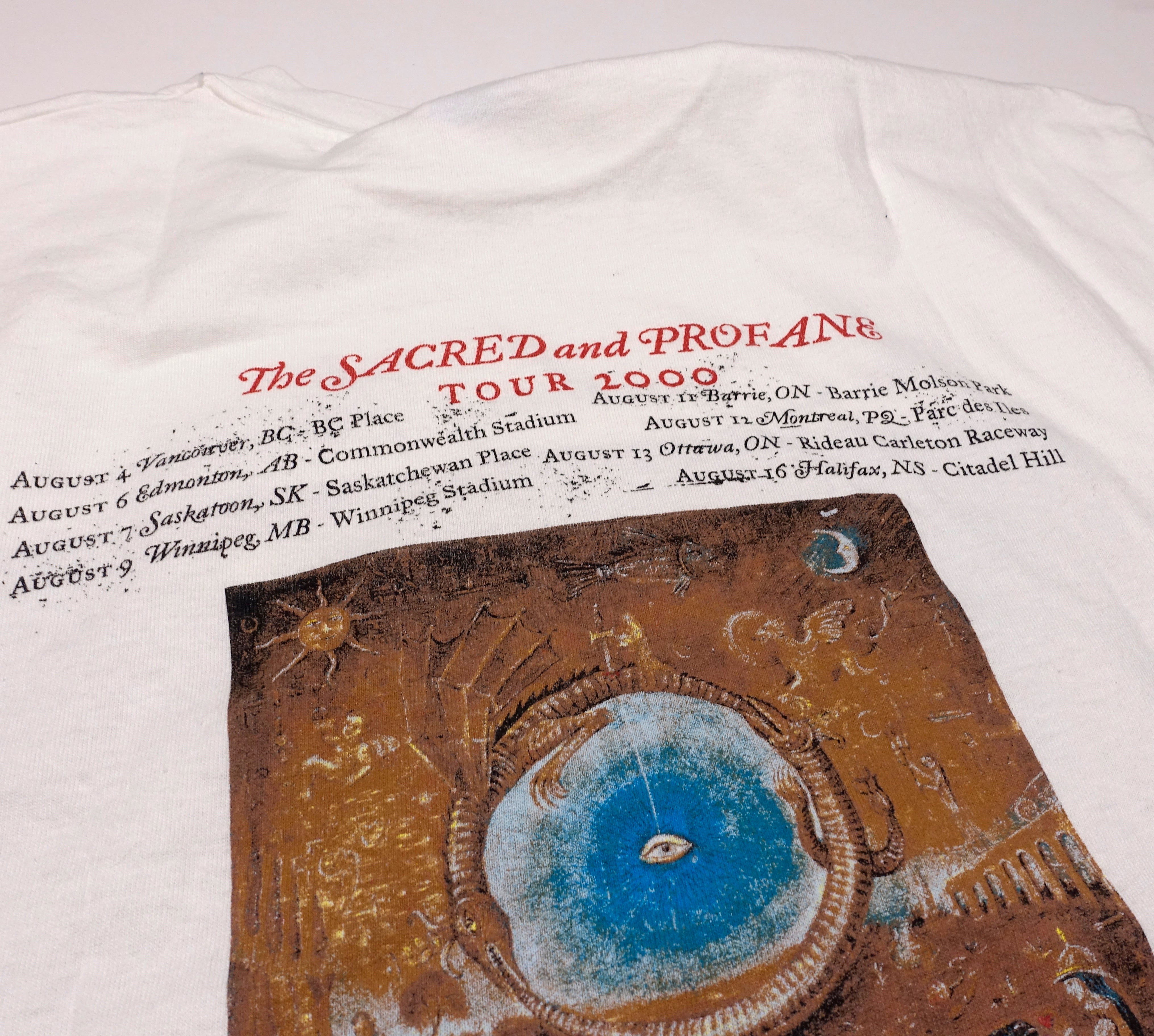 Smashing Pumpkins - Machina Sacred And Profane 2000 Canadian Tour Shirt Size Large