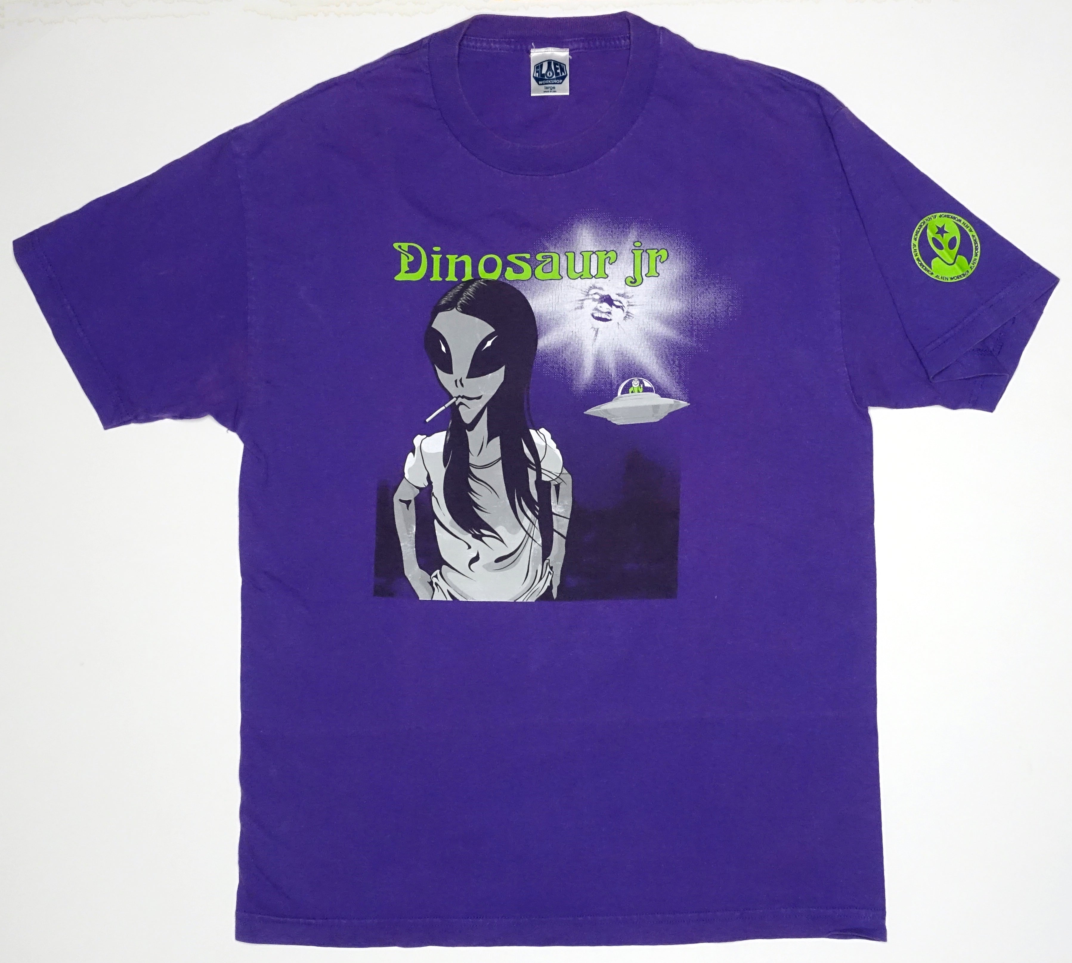 Dinosaur Jr. – Green Mind Alien Worksop Tour Shirt Size Large