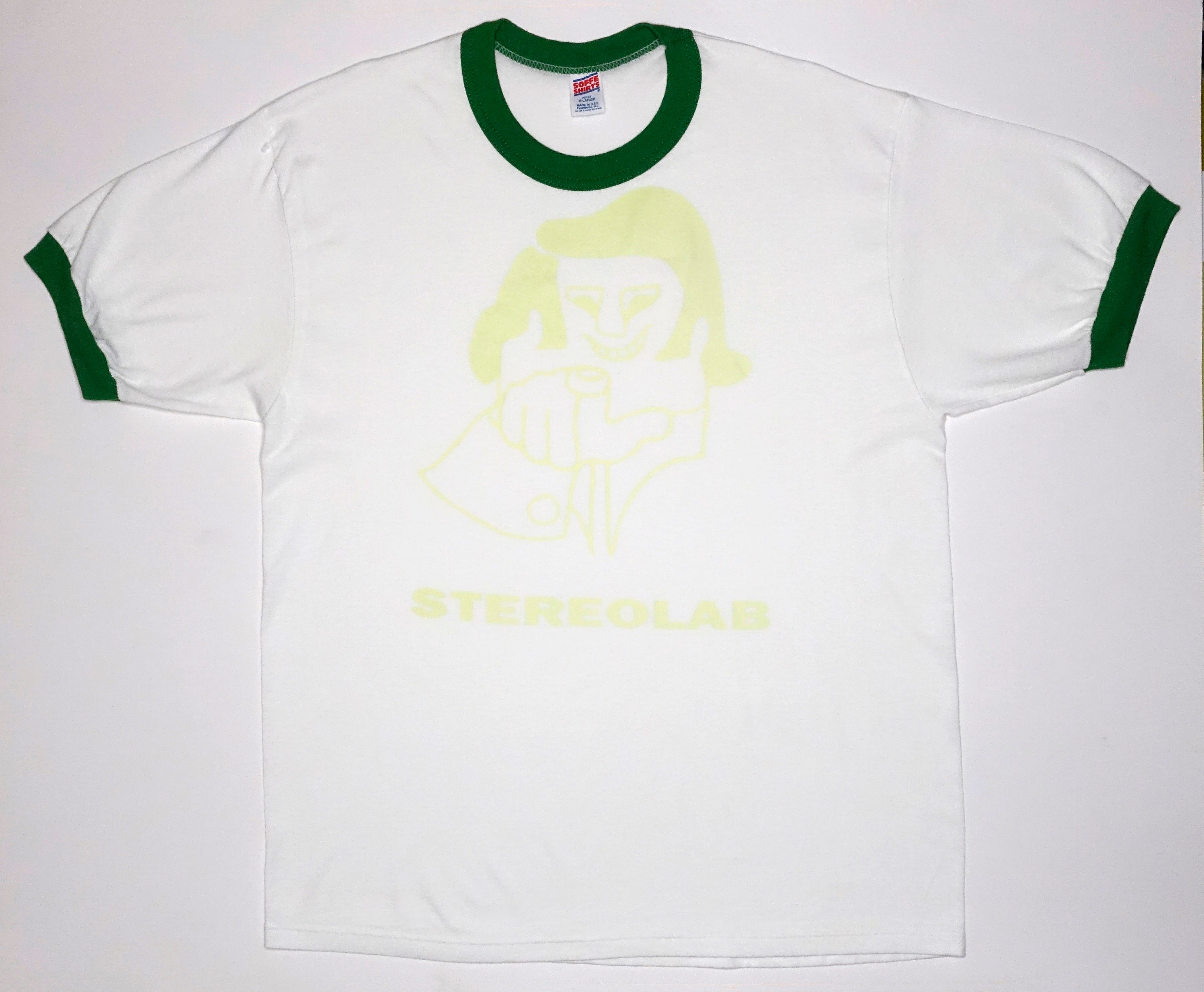 Stereolab – Cliff White/Glow In The Dark 90's Tour Shirt Size XL