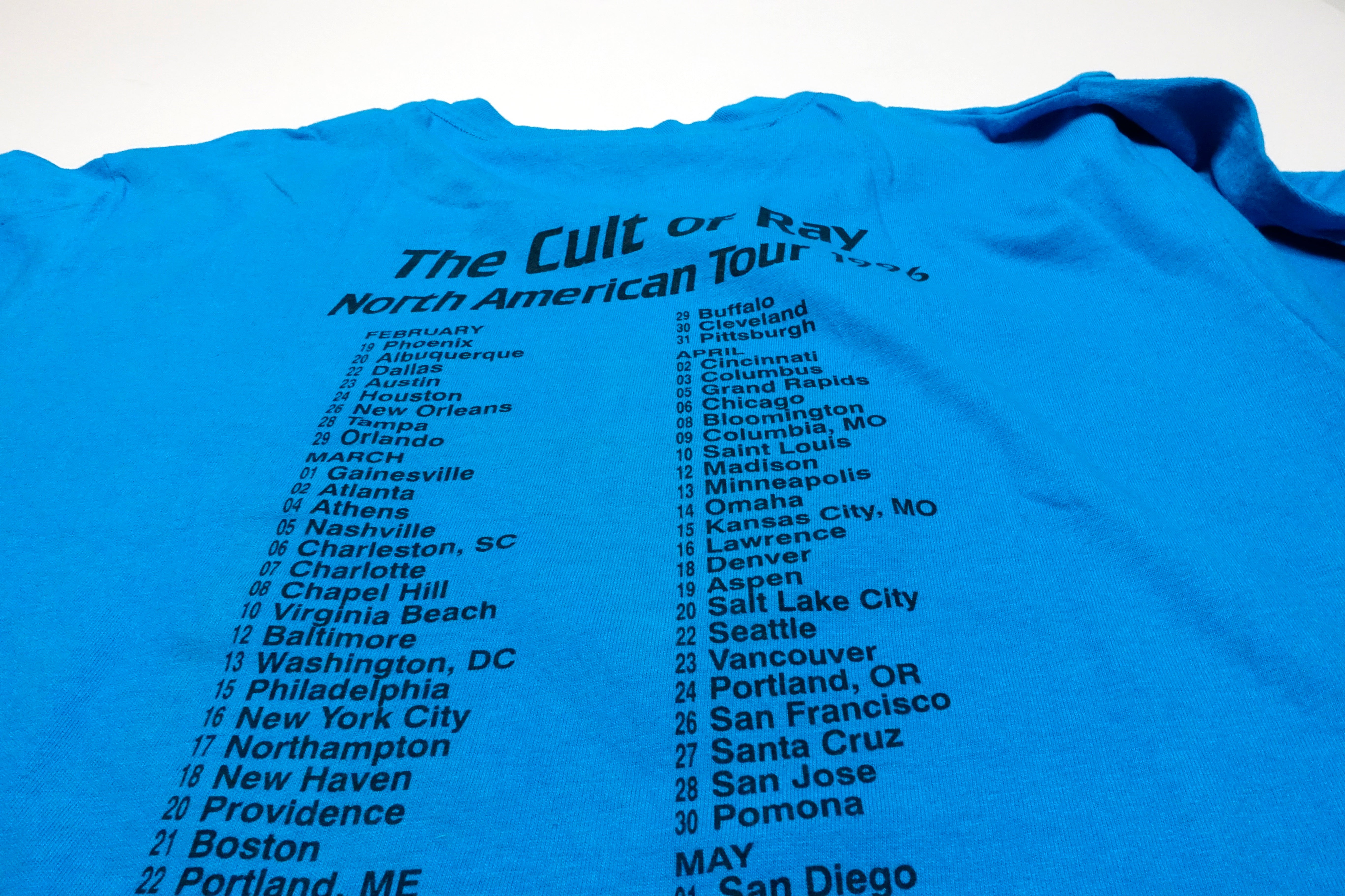 Frank Black - the Cult Of Ray 1996 Tour Shirt Size Large