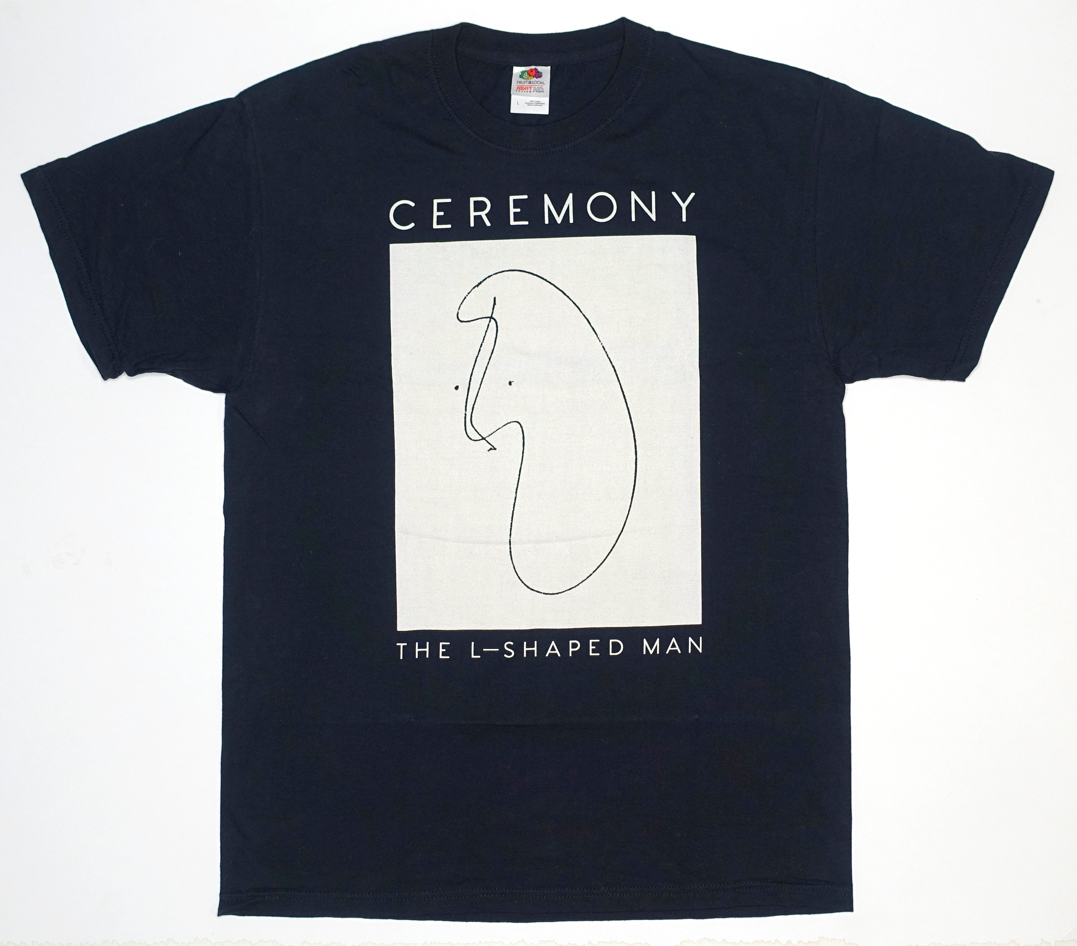 Ceremony – L-Shaped Man 2015 Tour Shirt Size Large (Black)