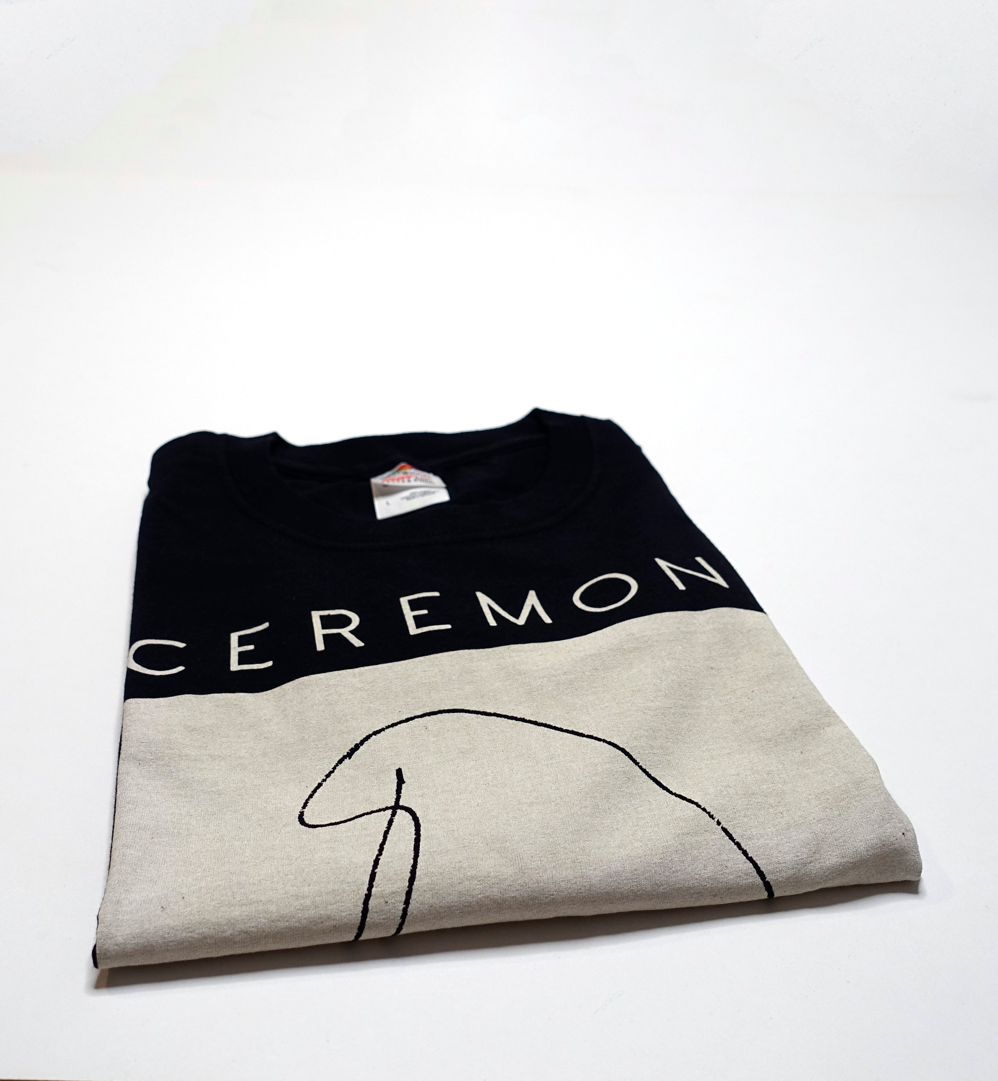 Ceremony – L-Shaped Man 2015 Tour Shirt Size Large (Black)