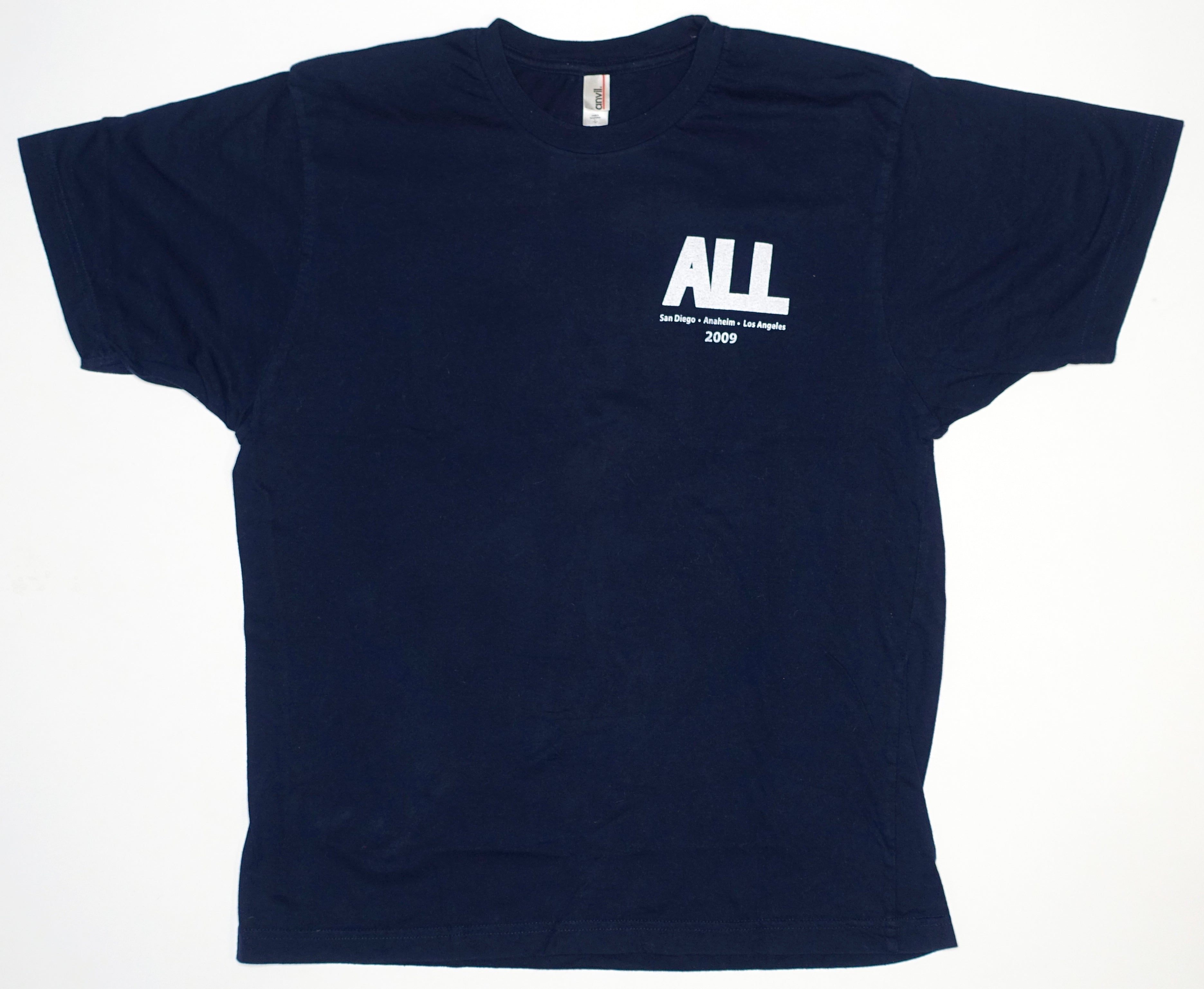 ALL - Southern CA 2009 Tour Shirt Size Large