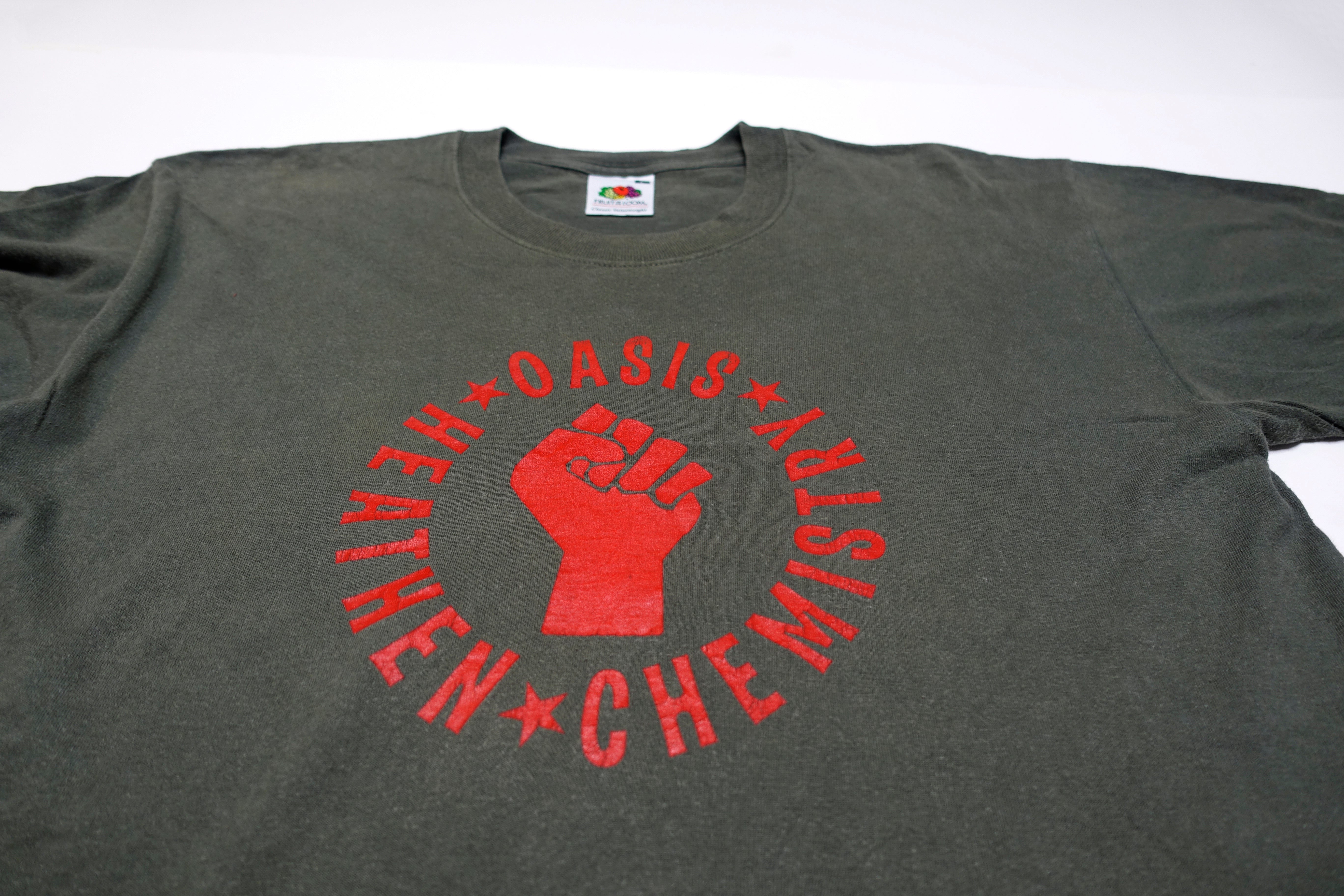 Oasis - Heathen Chemistry "Fist" 2002 Tour Shirt Size Large