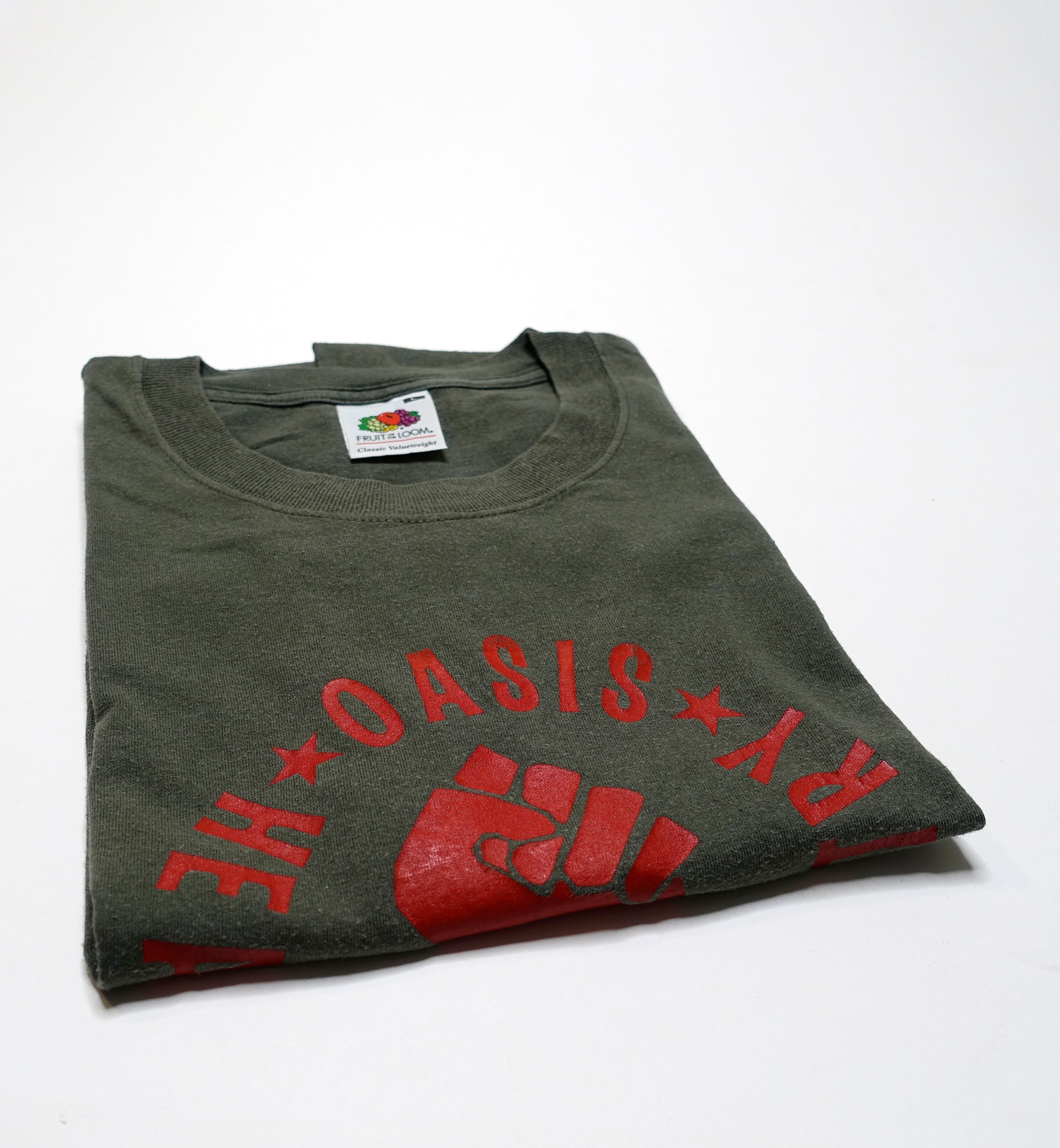 Oasis - Heathen Chemistry "Fist" 2002 Tour Shirt Size Large