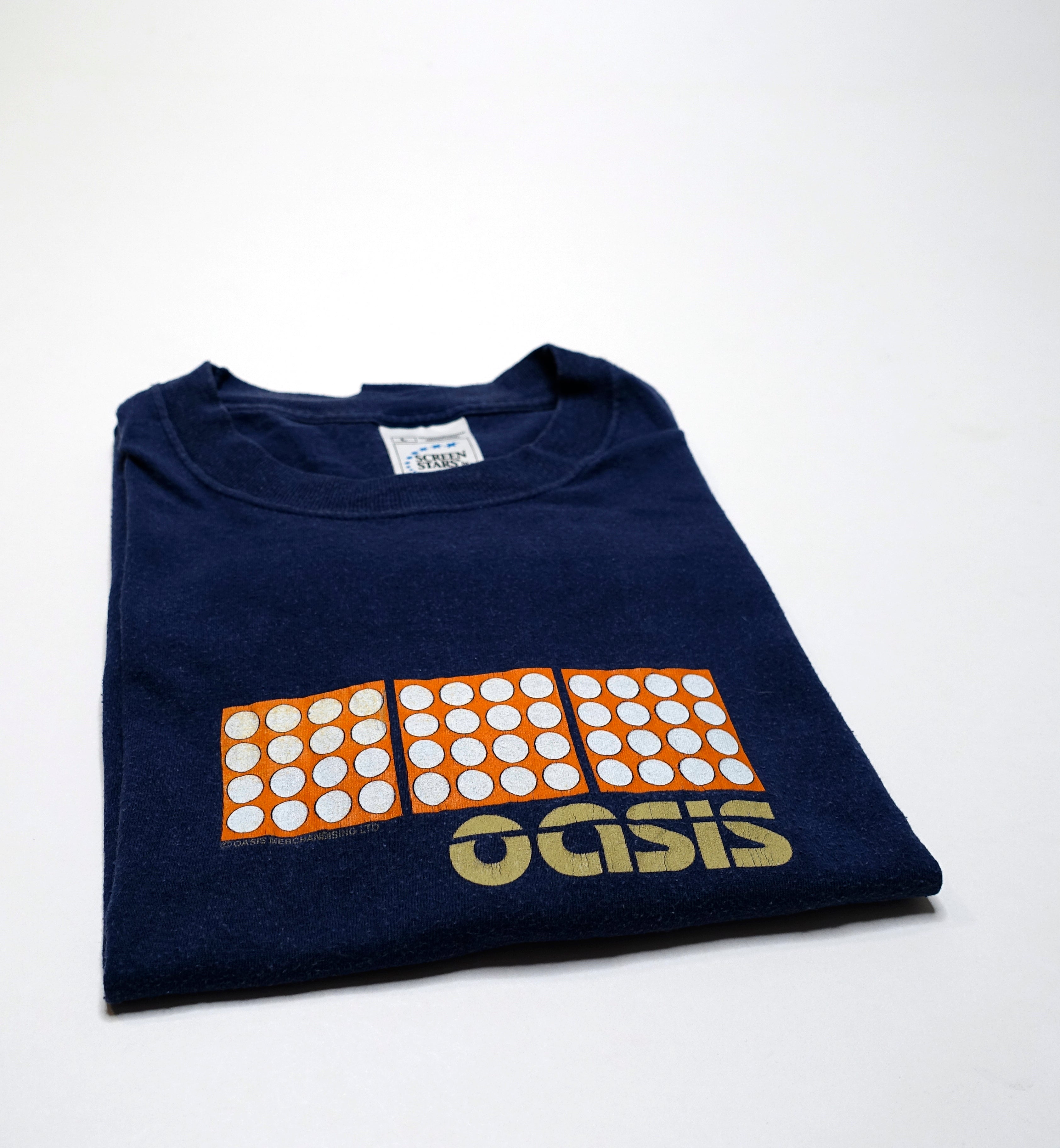 Oasis - Blocks / Standing On The Shoulders Of Giants 2000 Tour Shirt Size Large