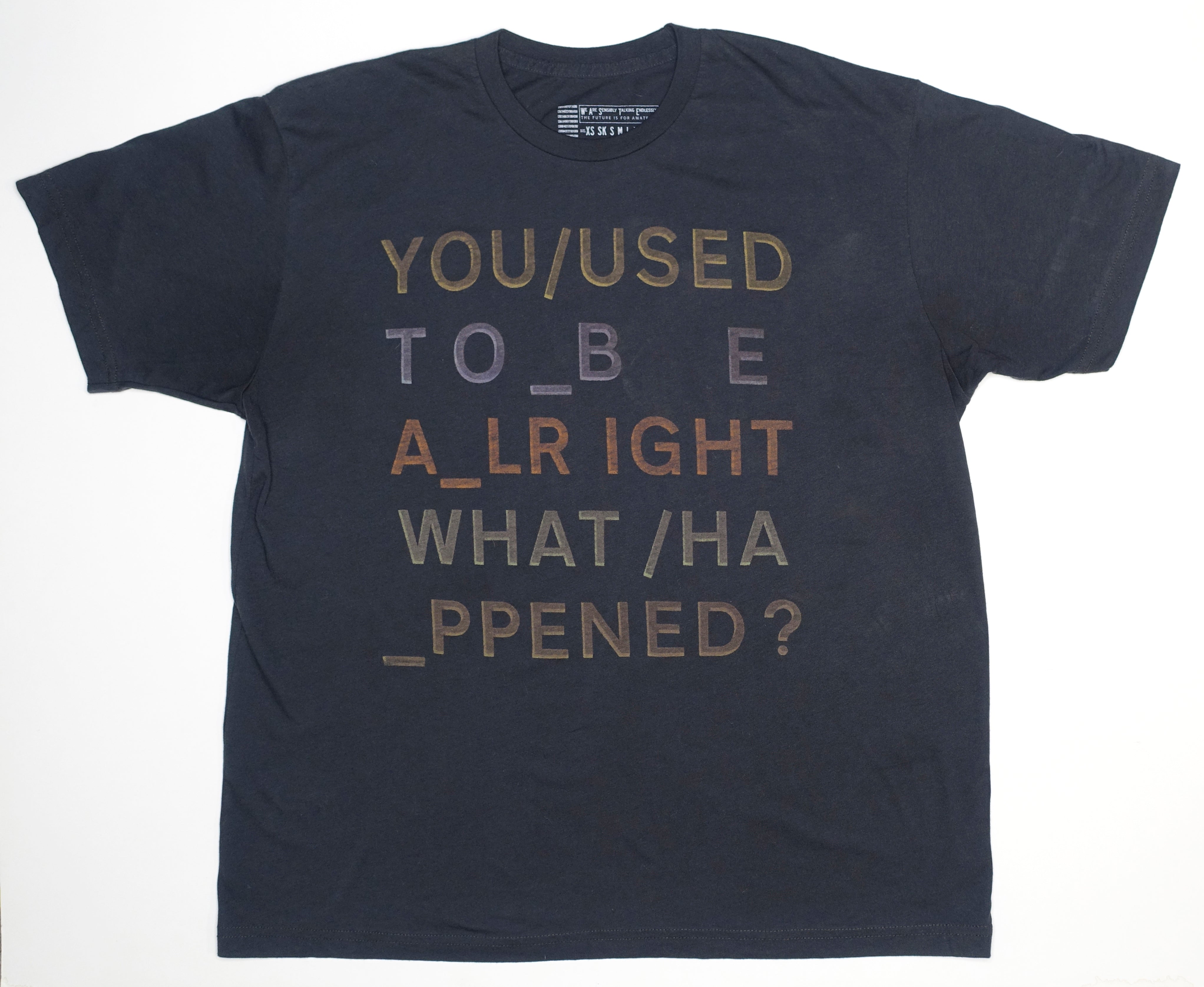 Radiohead - What Happened In Rainbows 2007 Tour Shirt Size XXL / XL