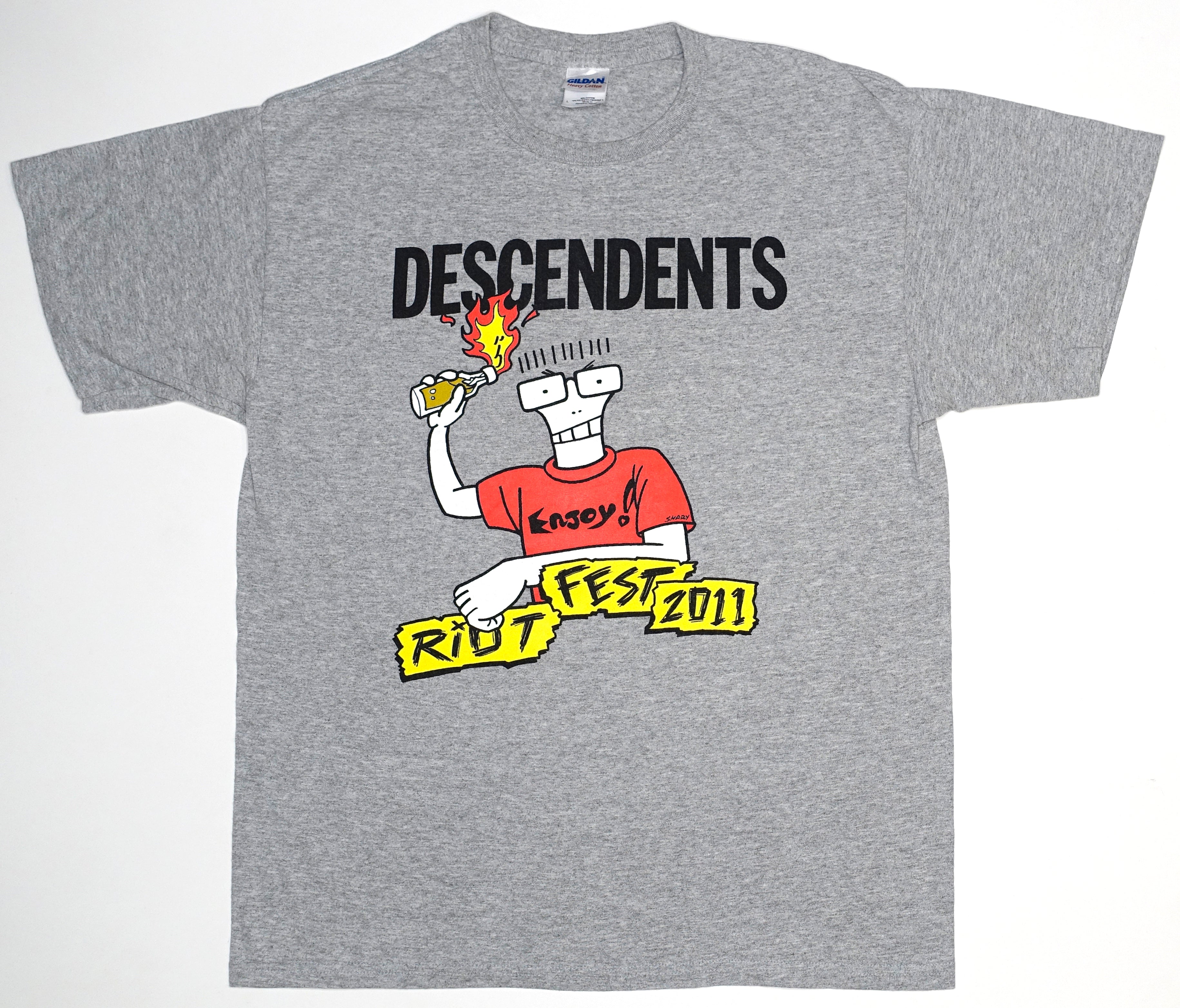 Descendents - Riot Fest 2011 Tour Shirt Size Large