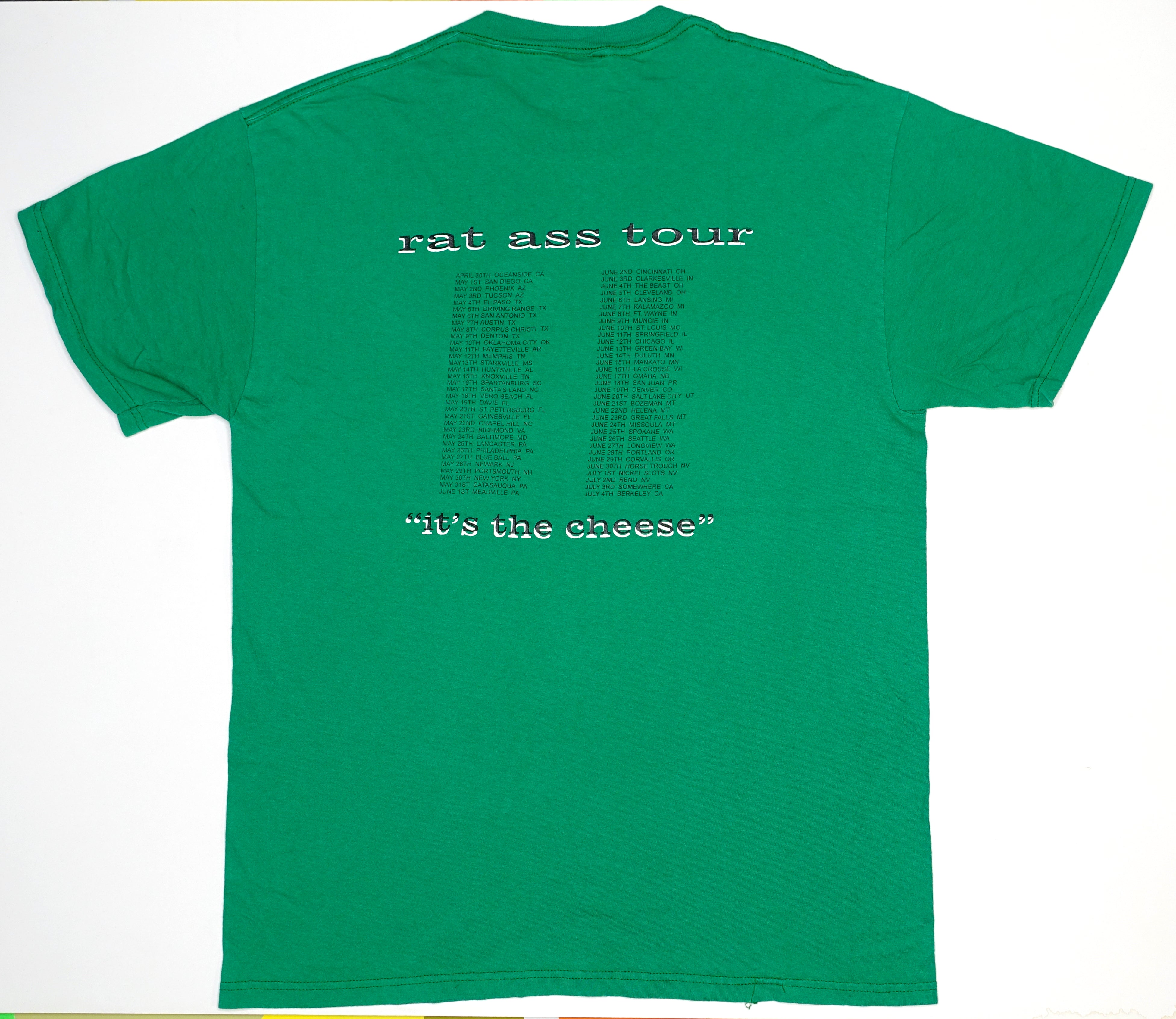 Parasites - It's The Cheese Rat Ass 1998 Tour Shirt Size Large