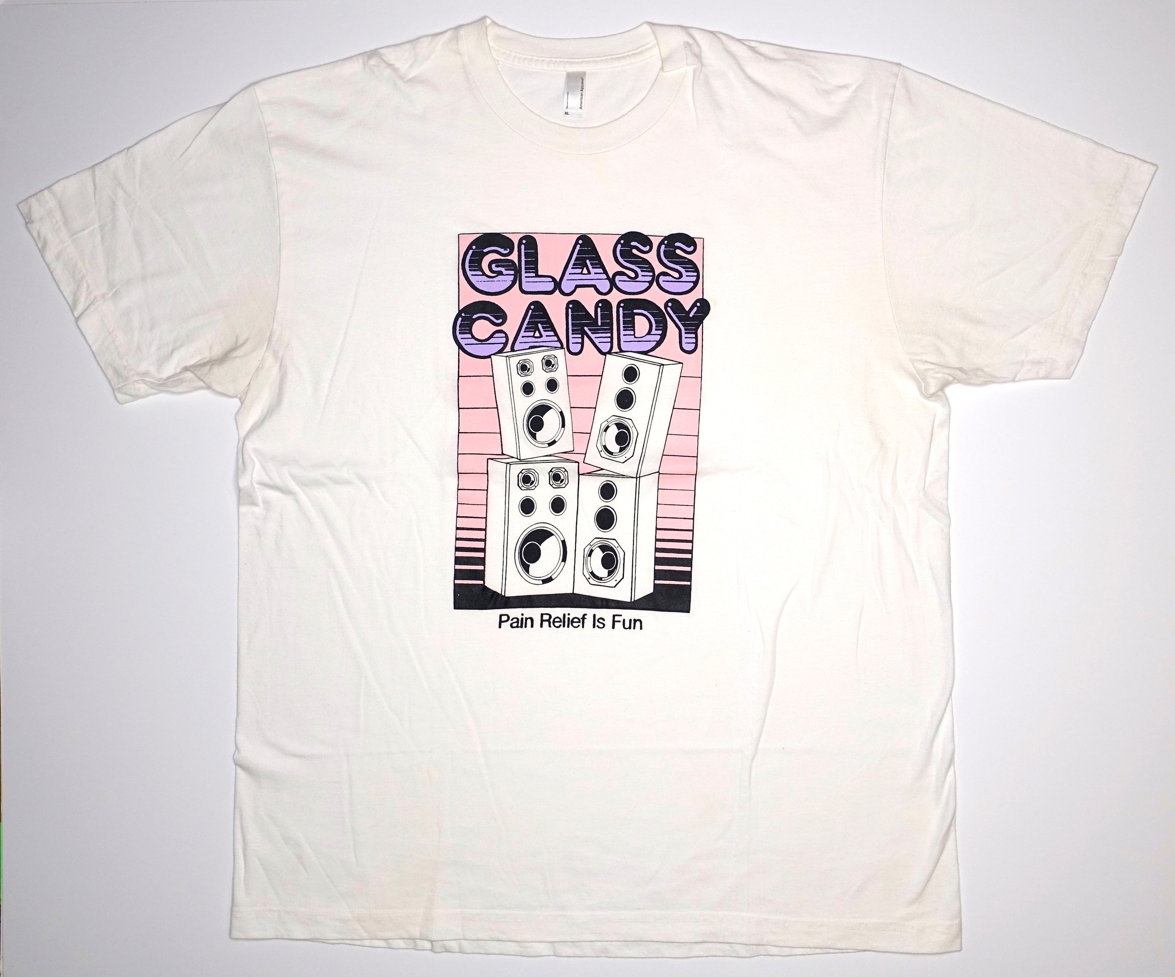 Glass Candy – Pain Relief Is Fun / After Dark 2 2013 Tour Shirt Size XL / Large