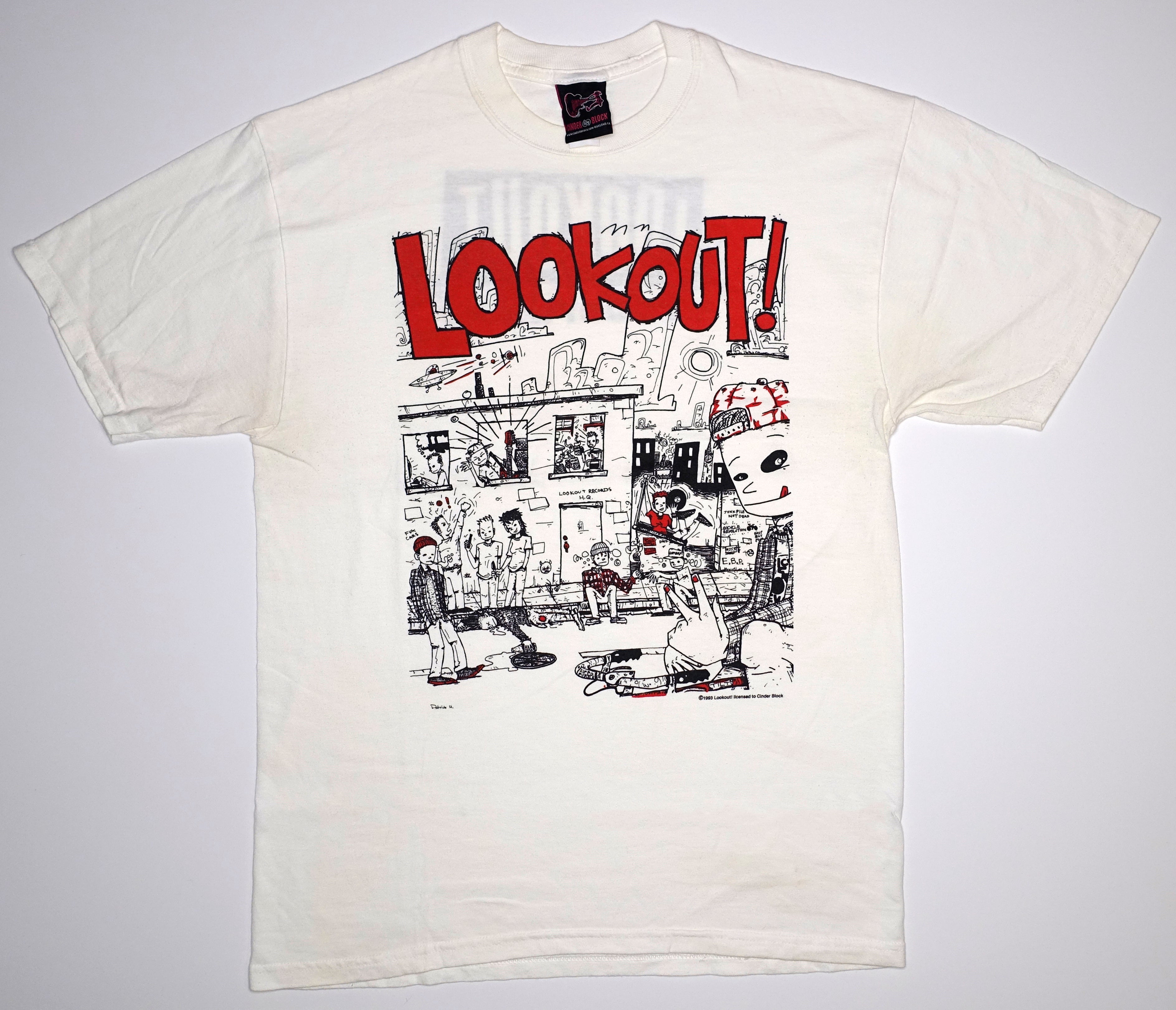 Lookout Records - Larry Livermore Street Scene Shirt Size Large