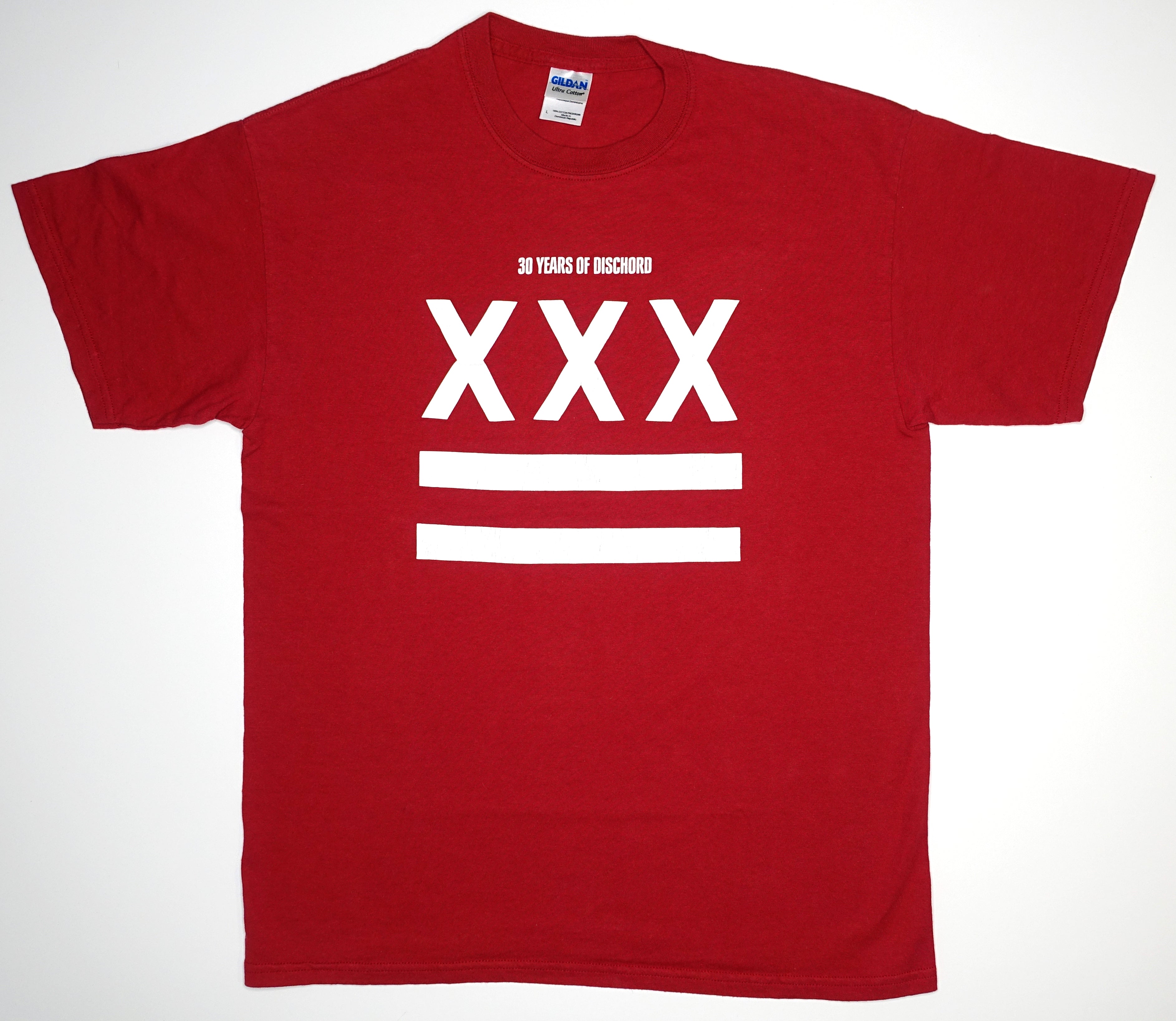 Dischord Records - 30th Anniversary / XXX Logo Shirt Size Large