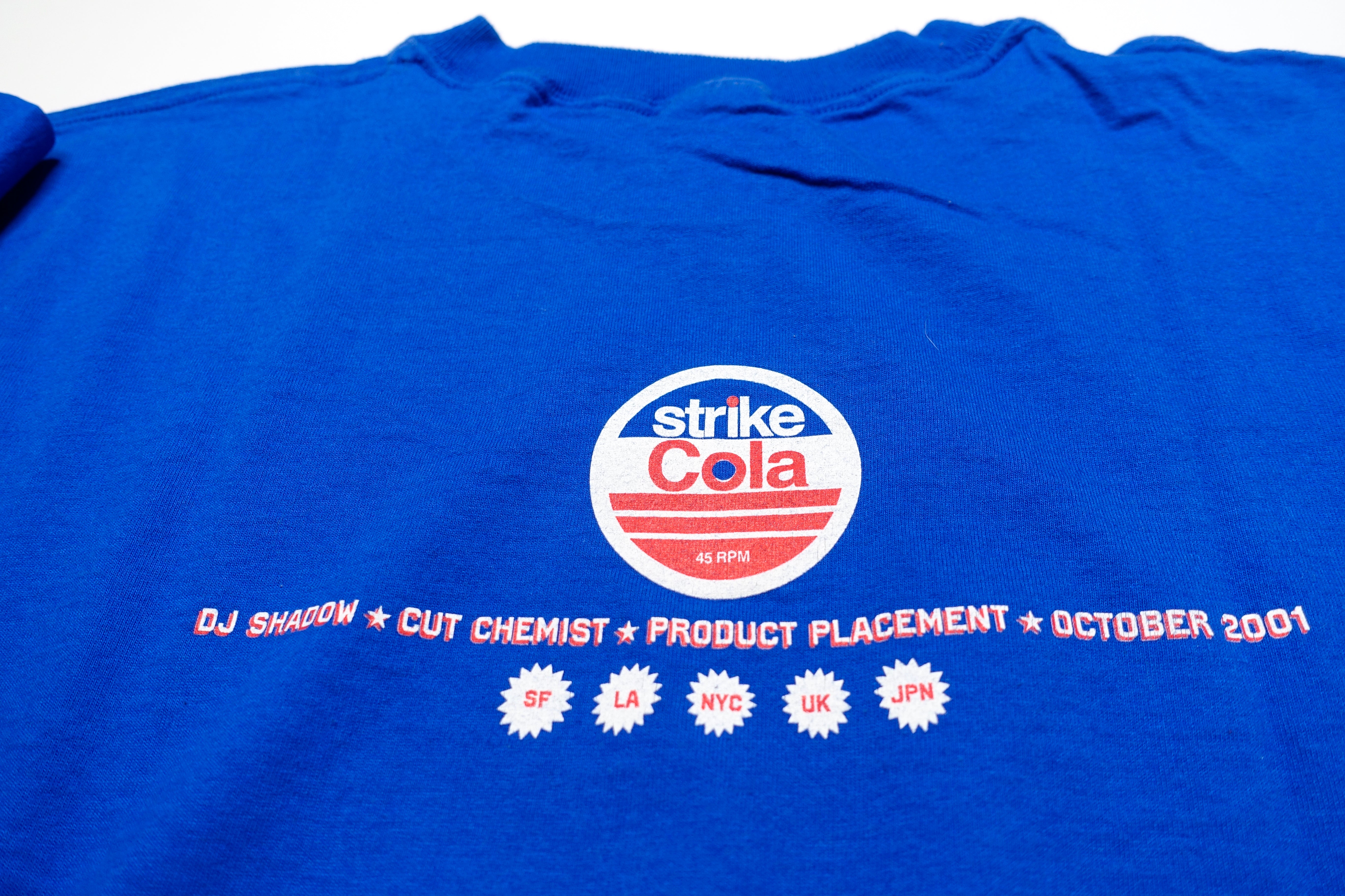 DJ Shadow / Cut Chemist - Product Placement 2001 Tour Shirt Size XL