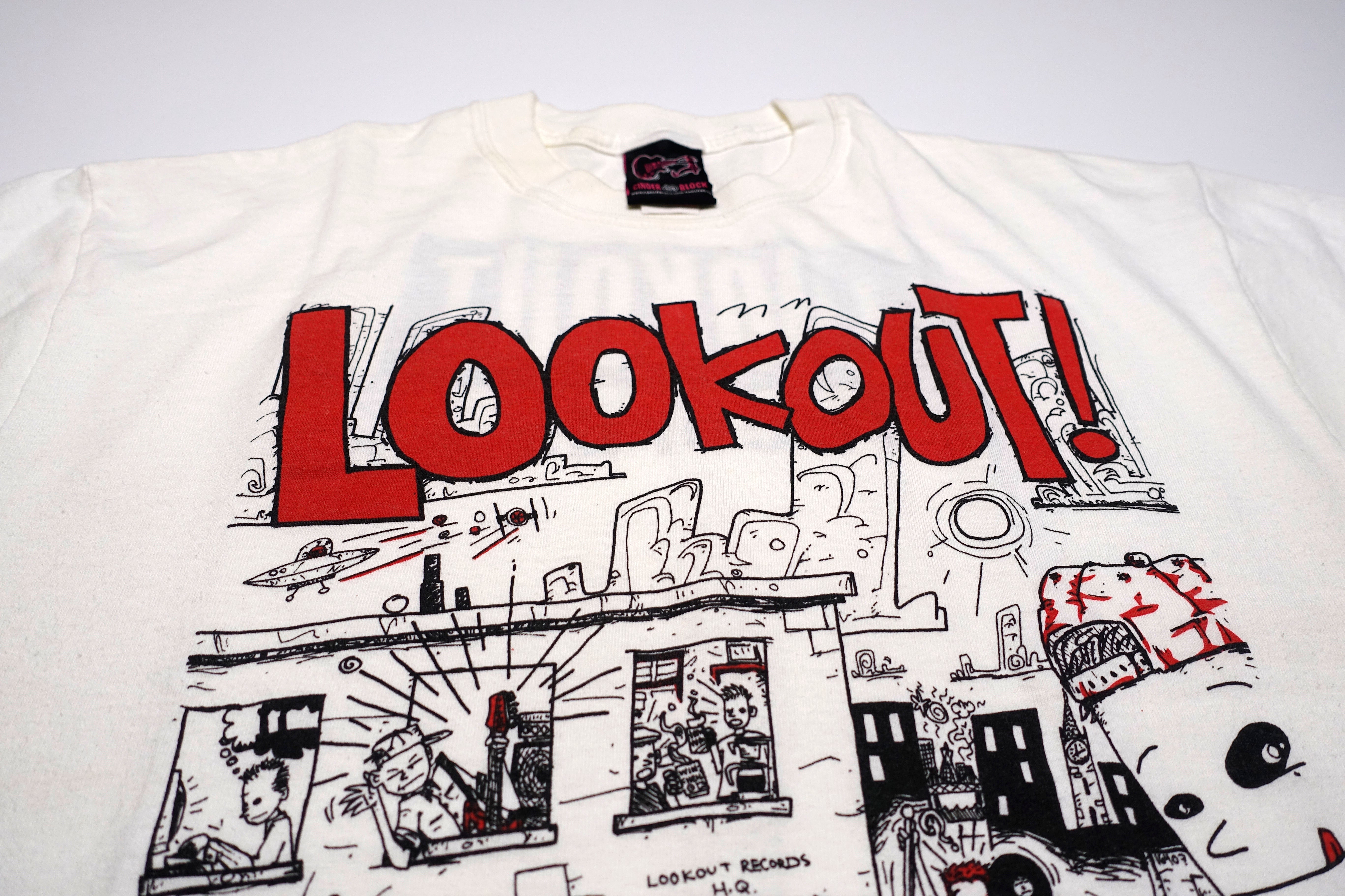 Lookout Records - Larry Livermore Street Scene Shirt Size Large