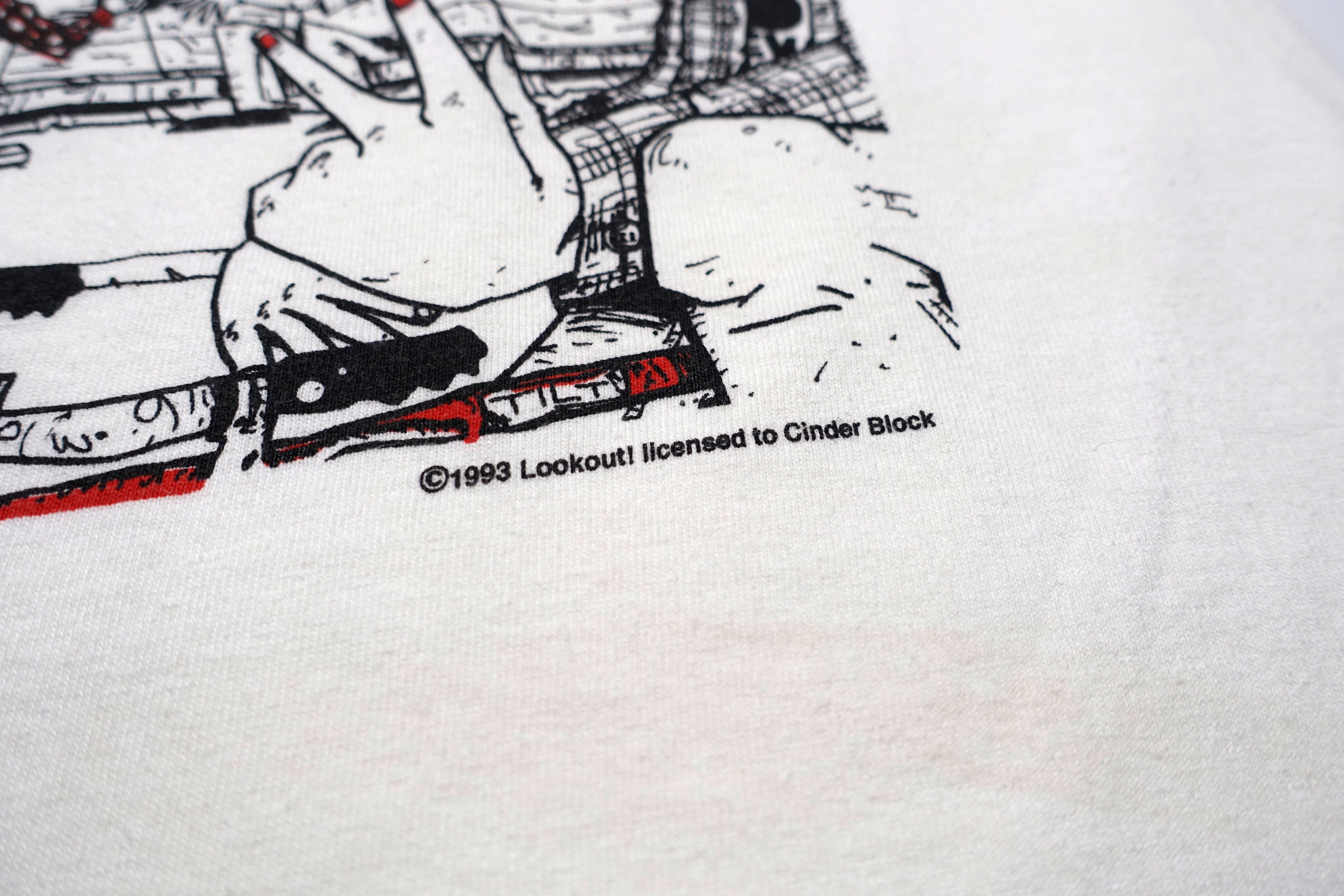Lookout Records - Larry Livermore Street Scene Shirt Size Large